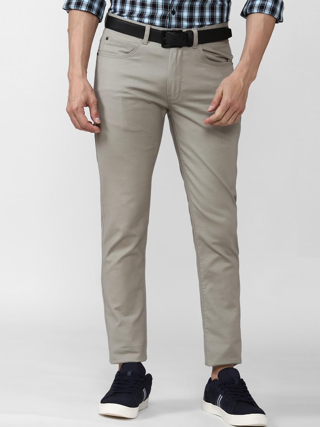 

Peter England Casuals Men Grey Slim Fit Trouser