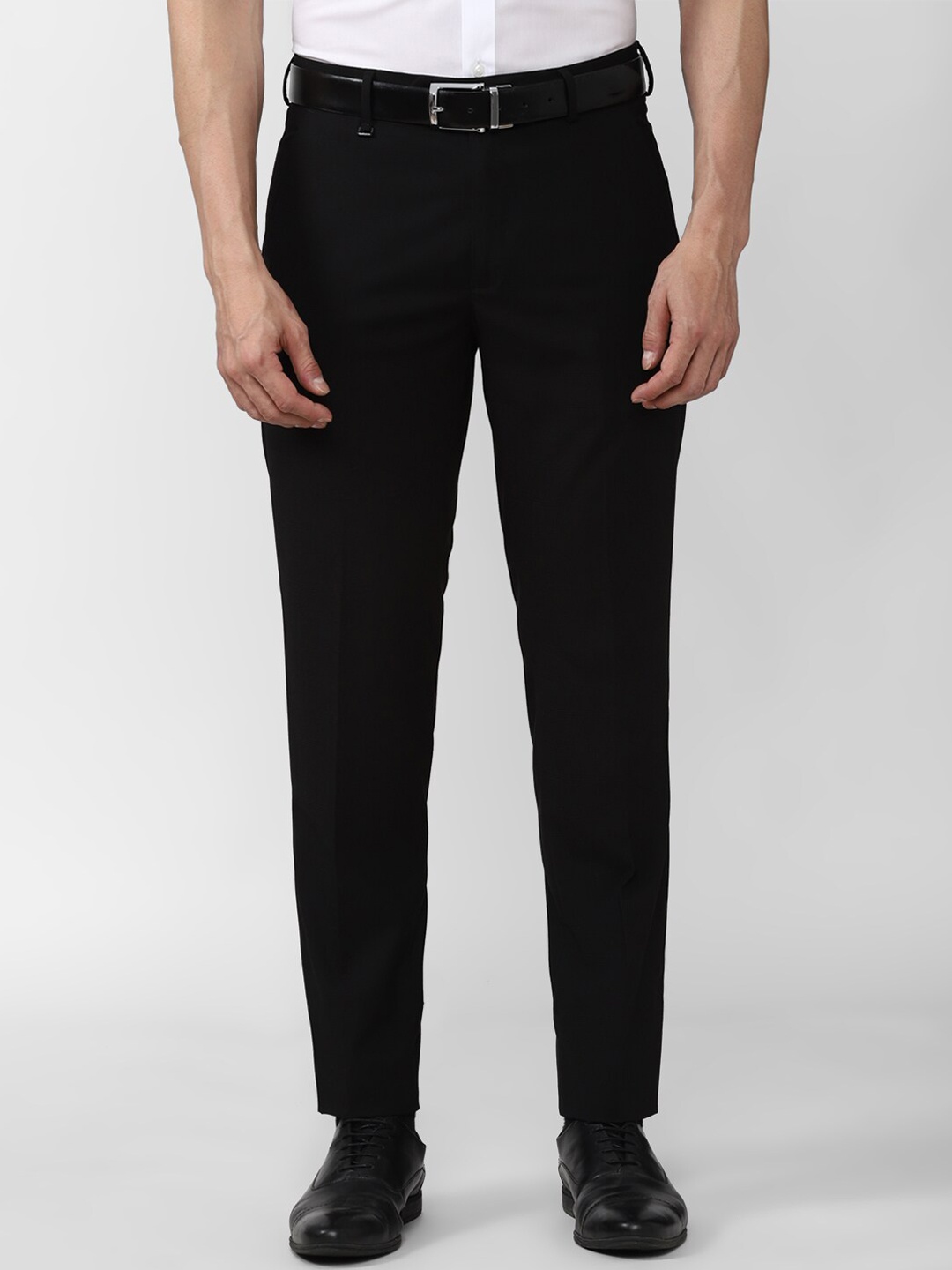 

Van Heusen Men Black Slim Fit Trousers