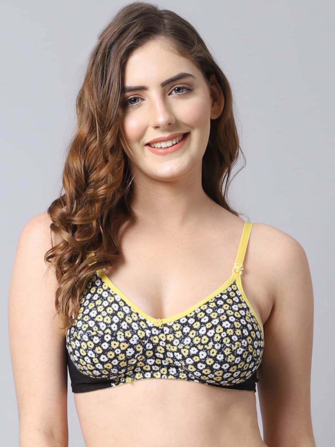 

PrettyCat Women Yellow Bra