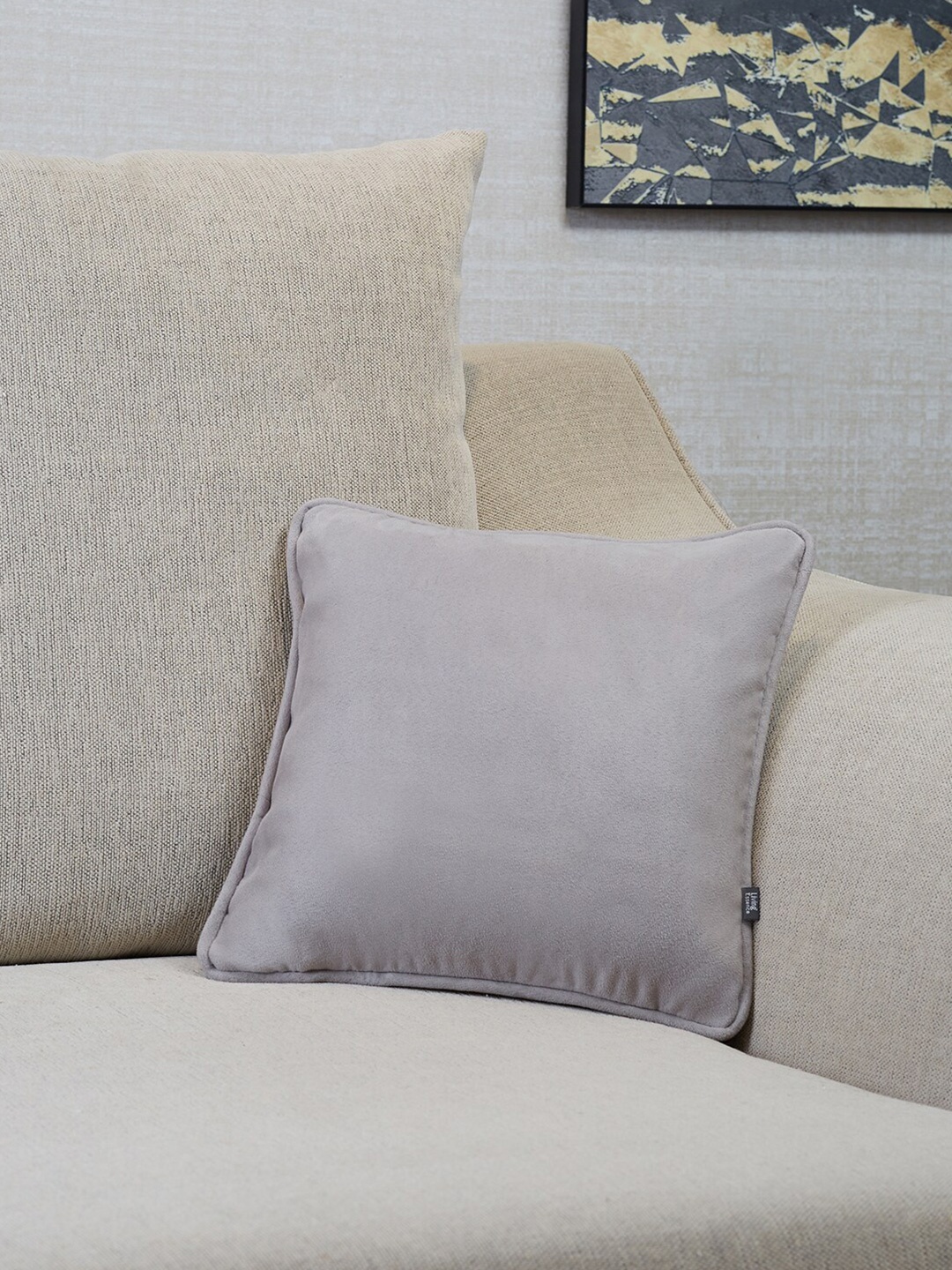 

HomeTown Grey & White Velvet Square Cushion Covers