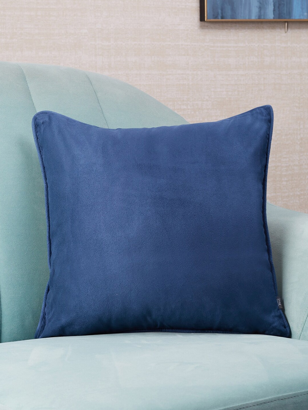 

HomeTown Blue & White Velvet Square Cushion Covers