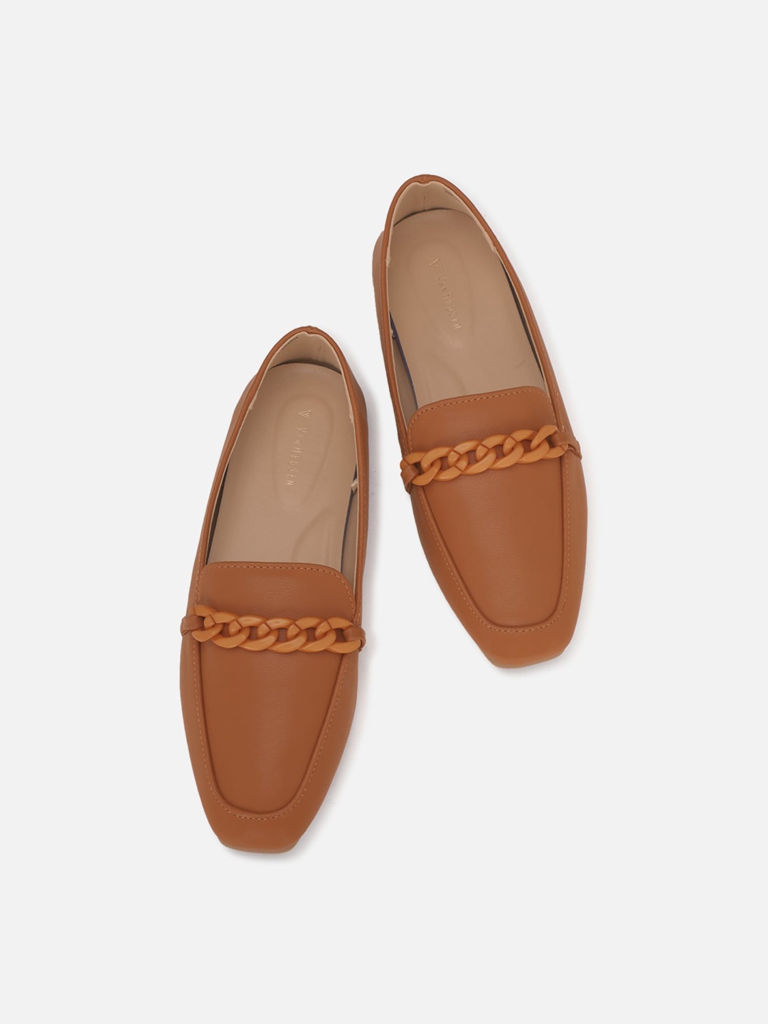 

Van Heusen Woman Women Brown Embellished Ballerinas Flats