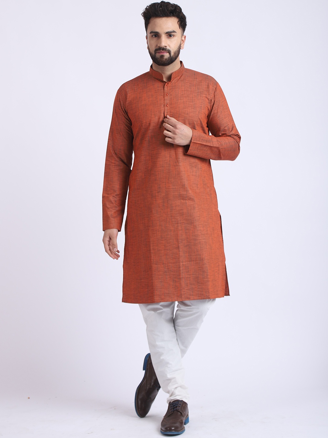 

MR KAMEEJ Men Brown Kurta