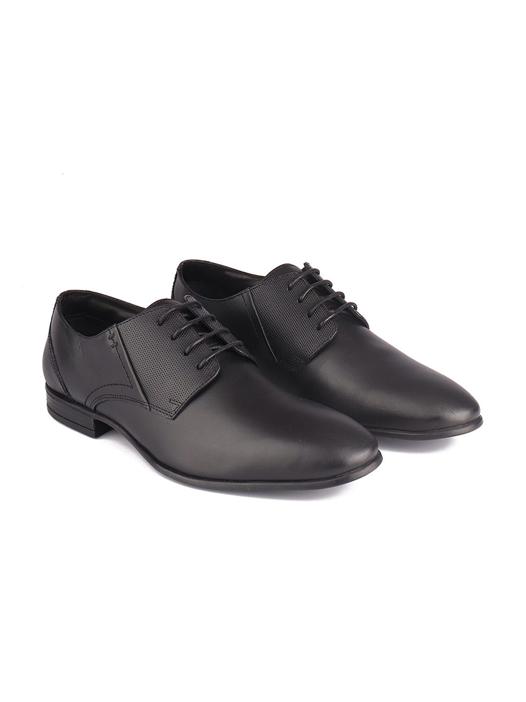 

TOP BRASS Men Black leather Derby Formal Shoes