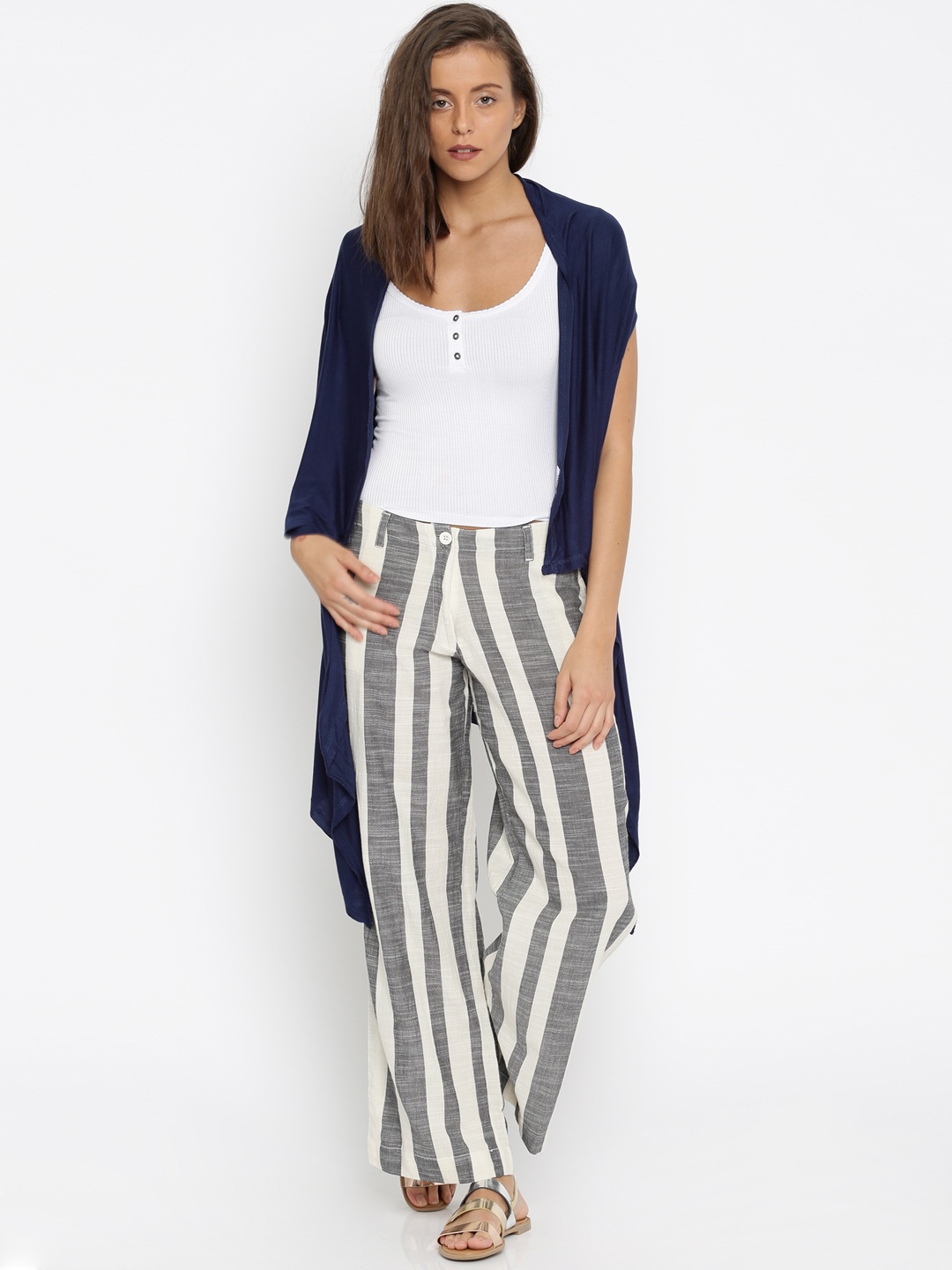 

AND Navy Blue Longline Shrug