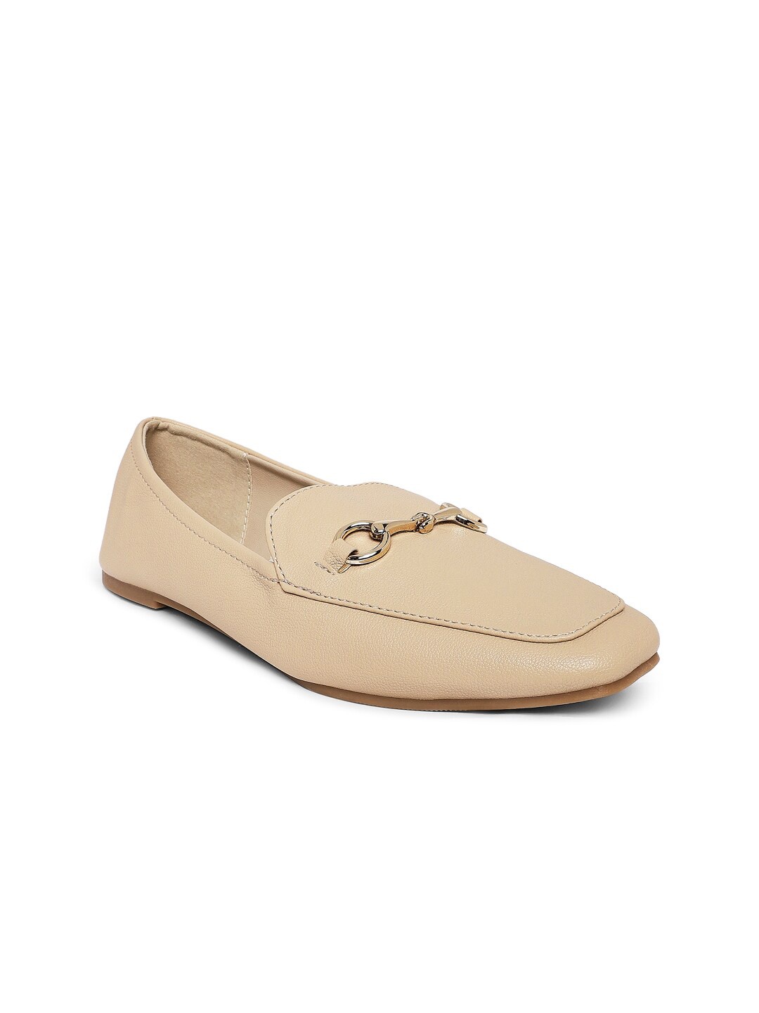 

Forever Glam by Pantaloons Women Beige PU Loafers