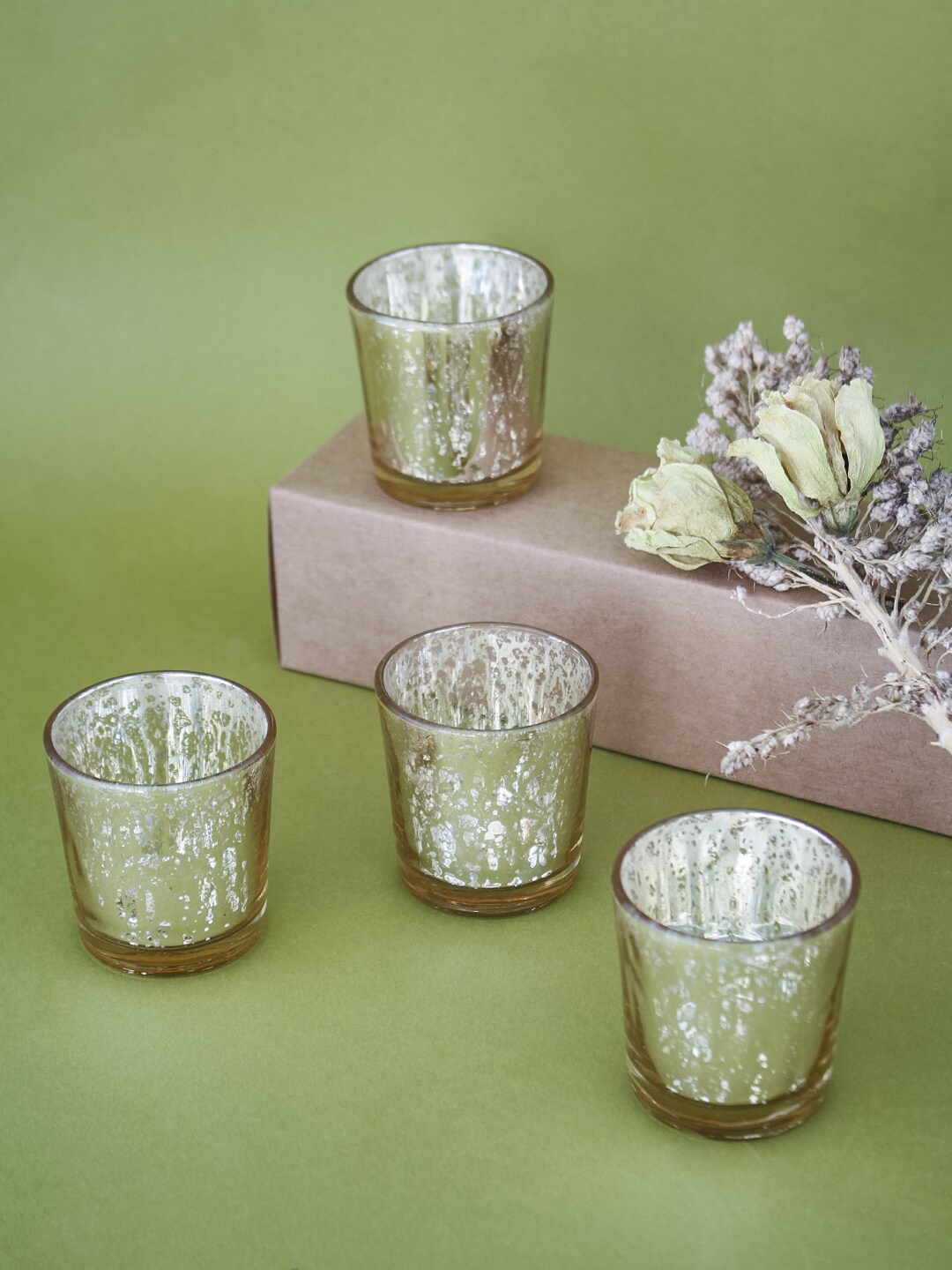 

The Wishing Chair Pack of 4 Gold Tealight Candle Holders