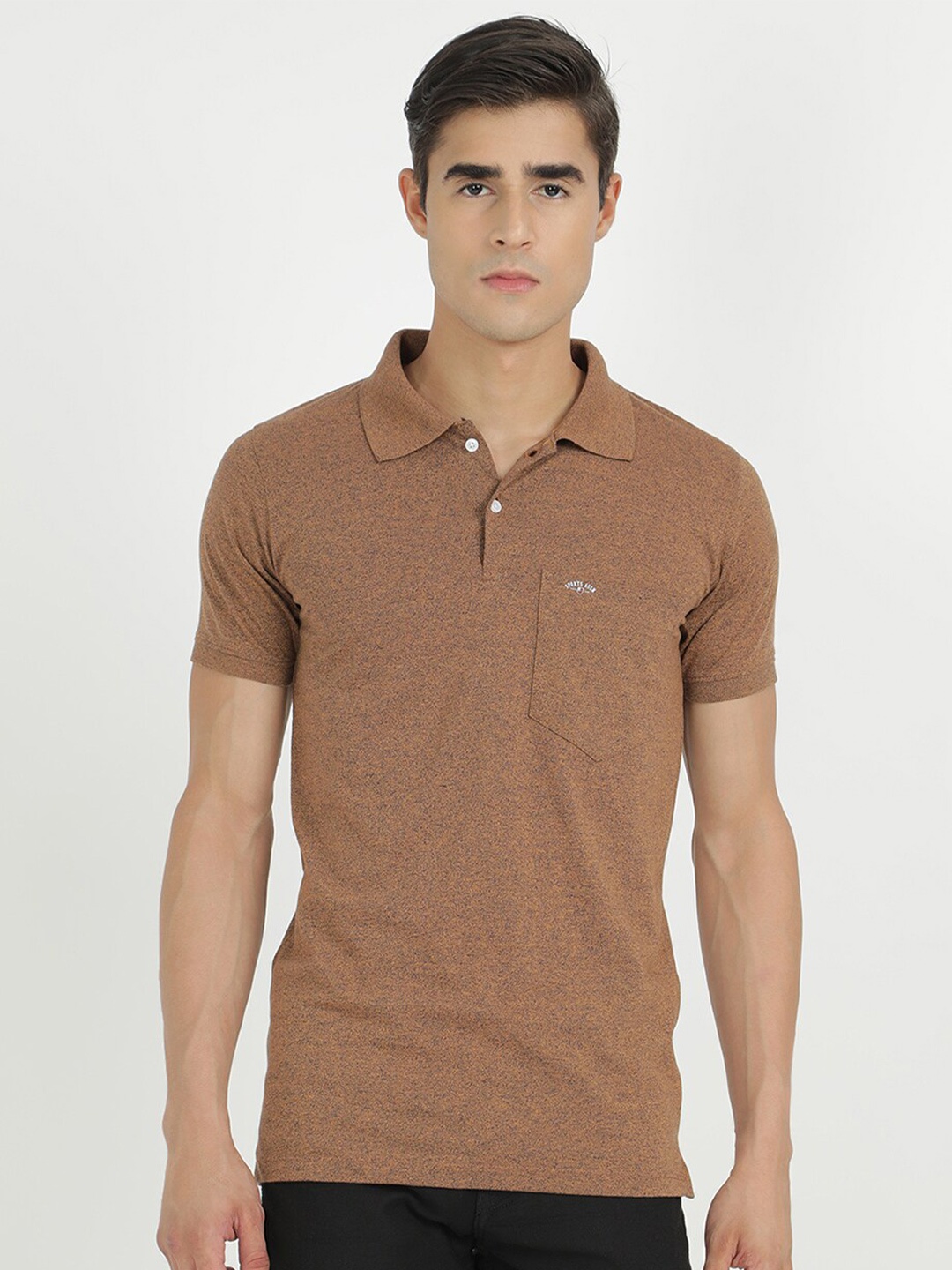 

V2 Value & Variety Men Beige Polo Collar T-shirt