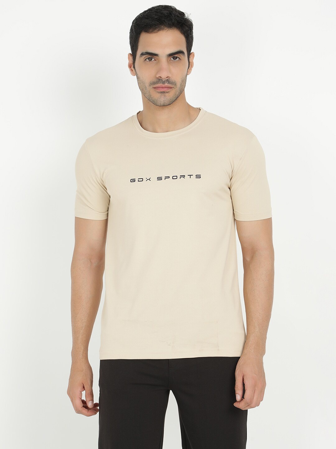 

V2 Value & Variety Men Beige Typography T-shirt