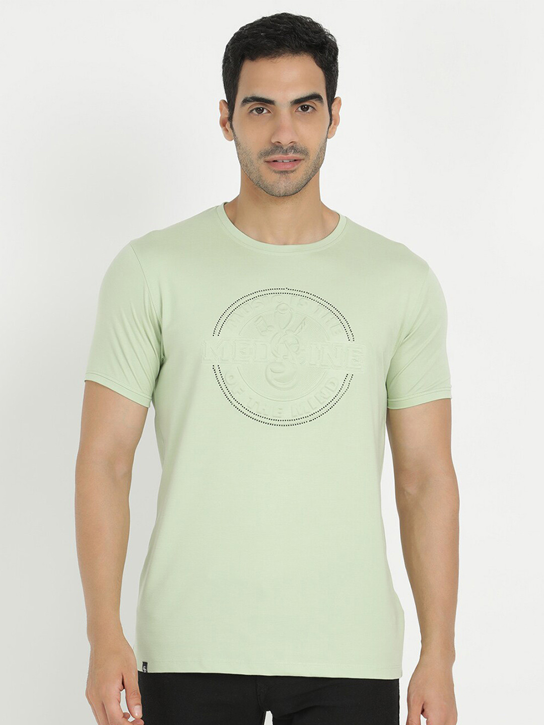 

V2 Value & Variety Men Green Typography T-shirt