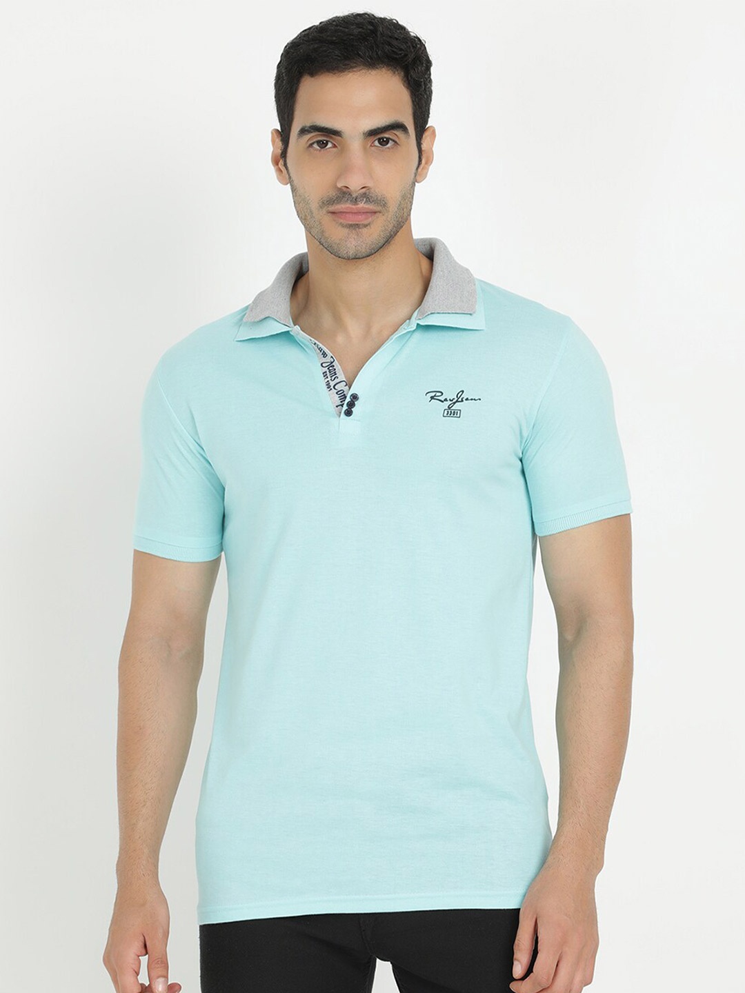 

V2 Value & Variety Men Green Polo Collar T-shirt