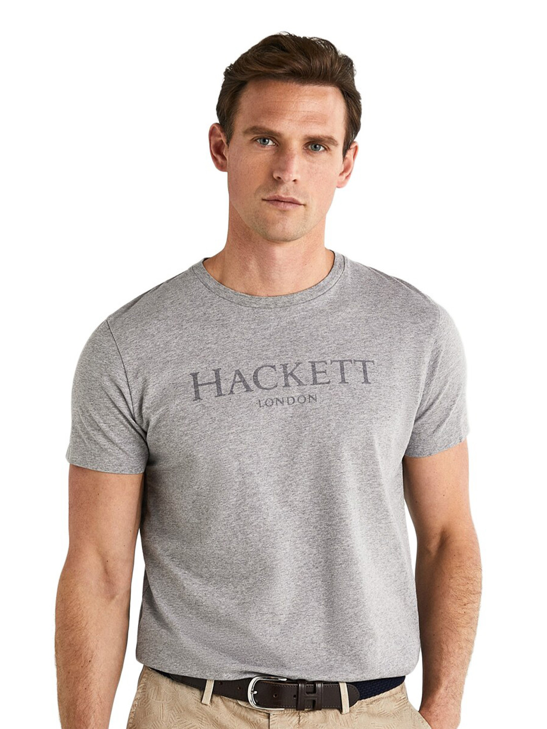 

HACKETT LONDON Men Grey Typography Printed T-shirt