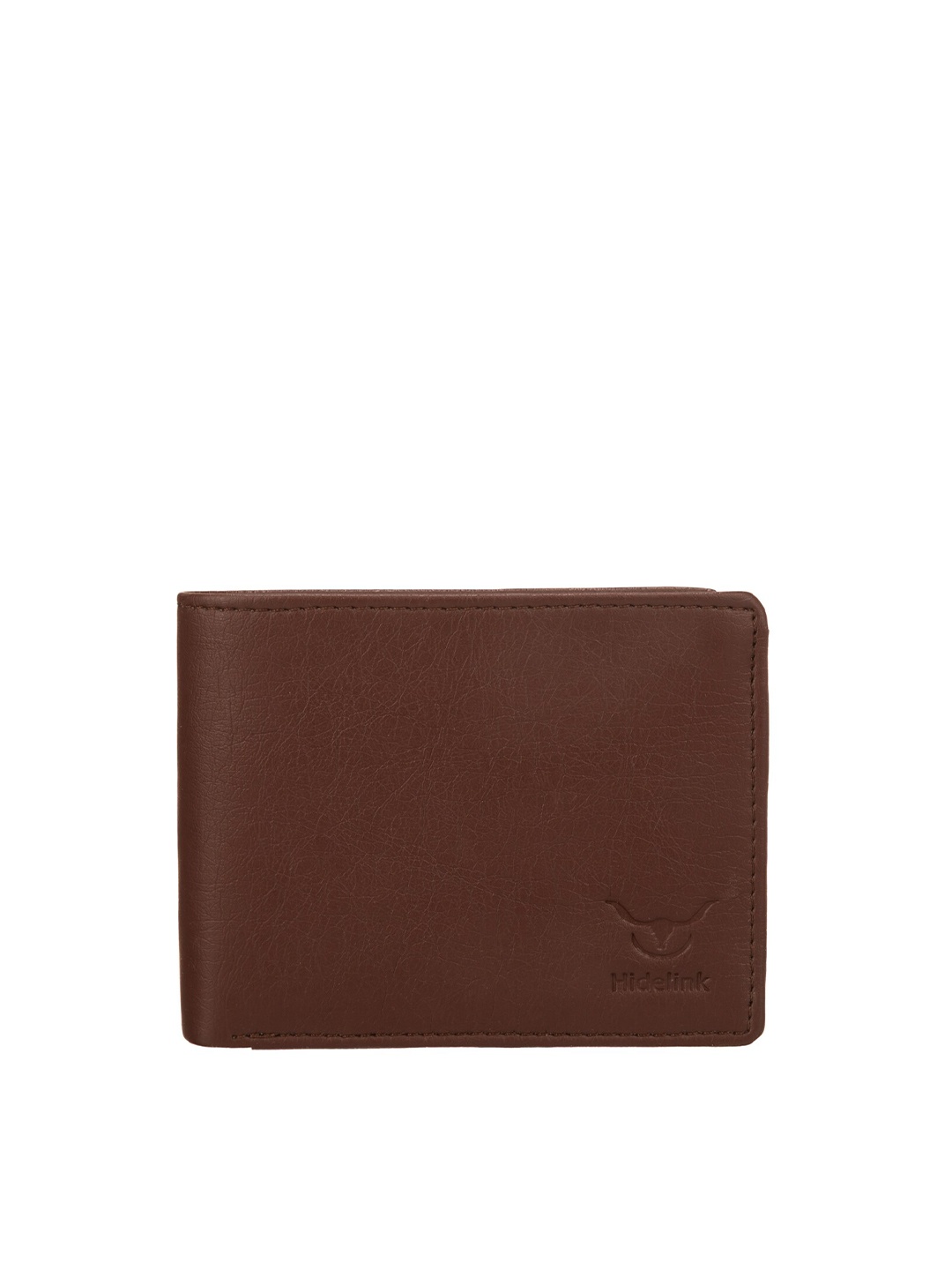 

Hidelink Men Brown Two Fold Wallet