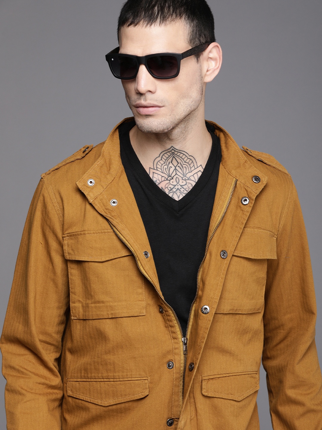 

WROGN Men Brown Tailored Jacket