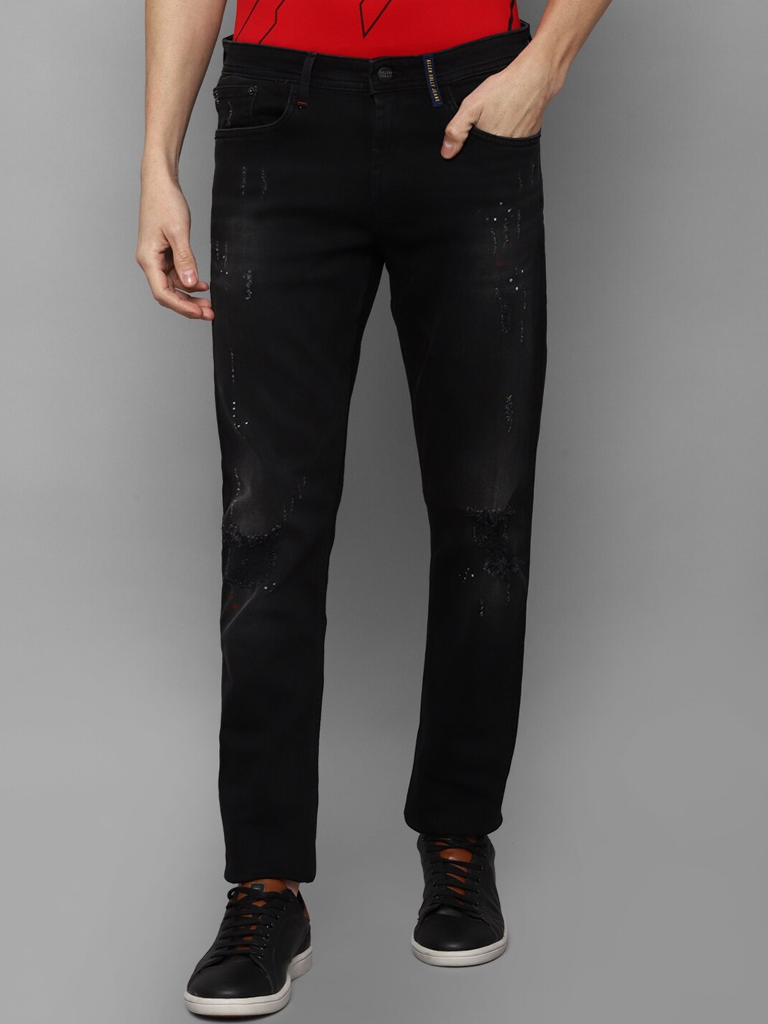 

Allen Solly Sport Men Black Slim Fit Mildly Distressed Jeans