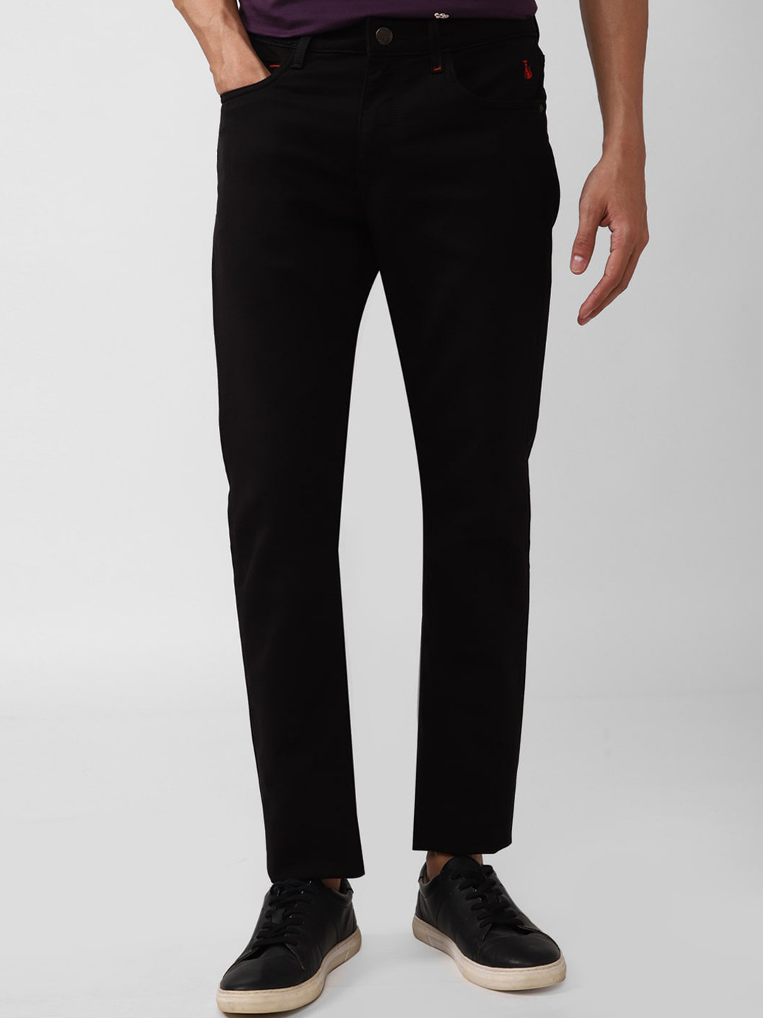 

SIMON CARTER LONDON Men Black Slim Fit Cotton Jeans