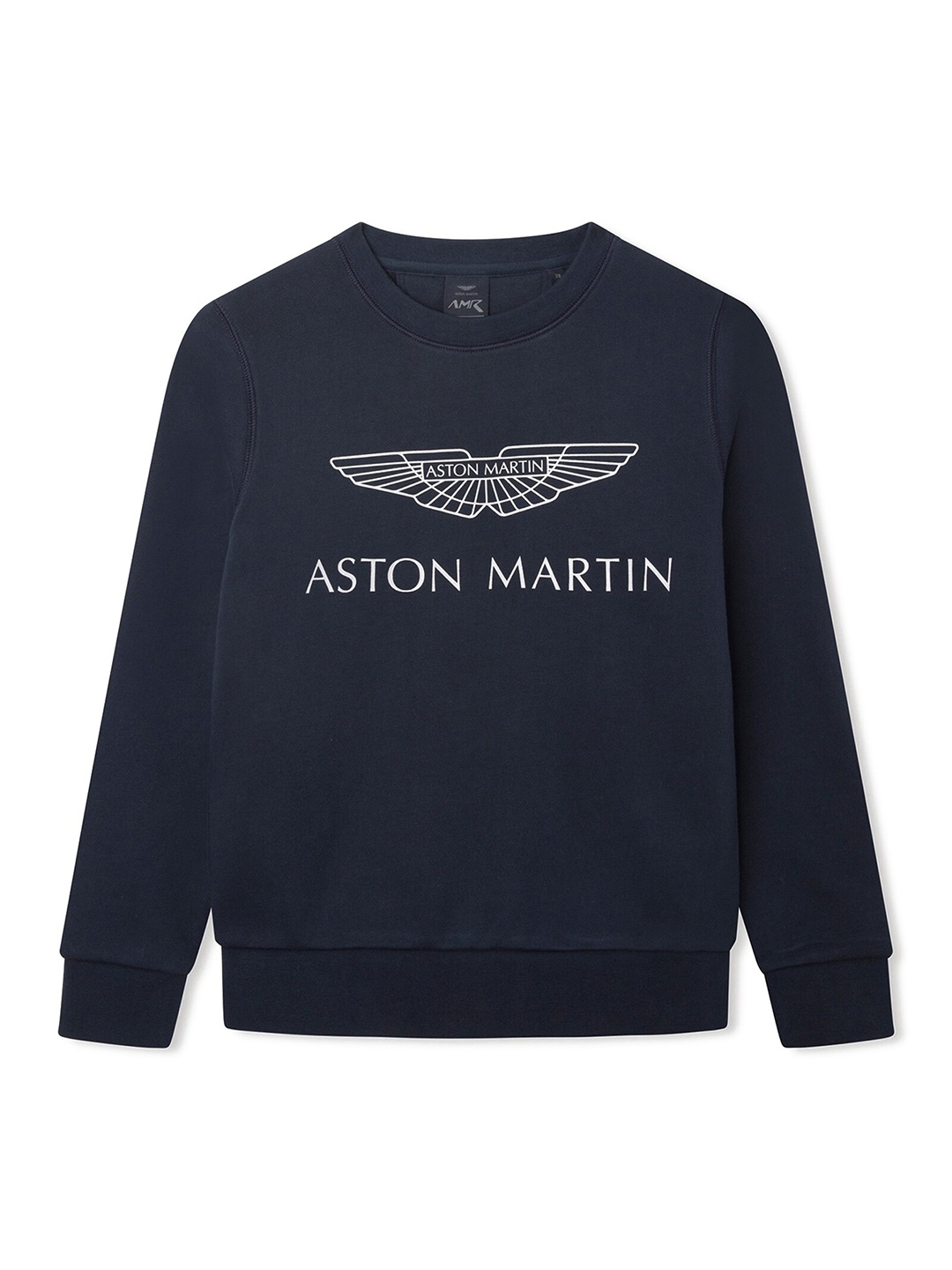 

HACKETT LONDON Boys Navy Blue Printed Cotton Sweatshirt