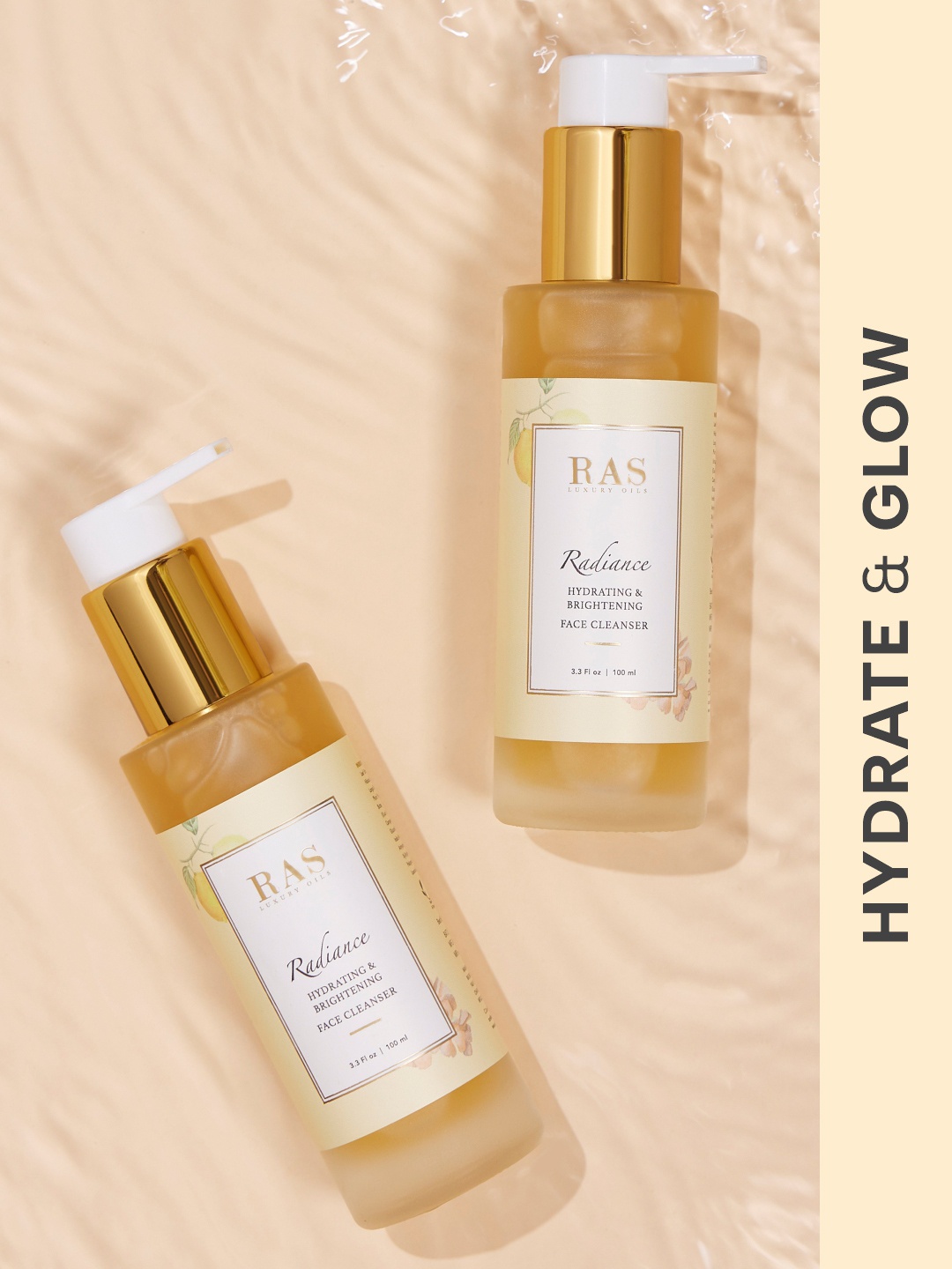 

RAS LUXURY OILS Radiance Hydrating & Brightening Face Cleanser - 100 ml, Orange