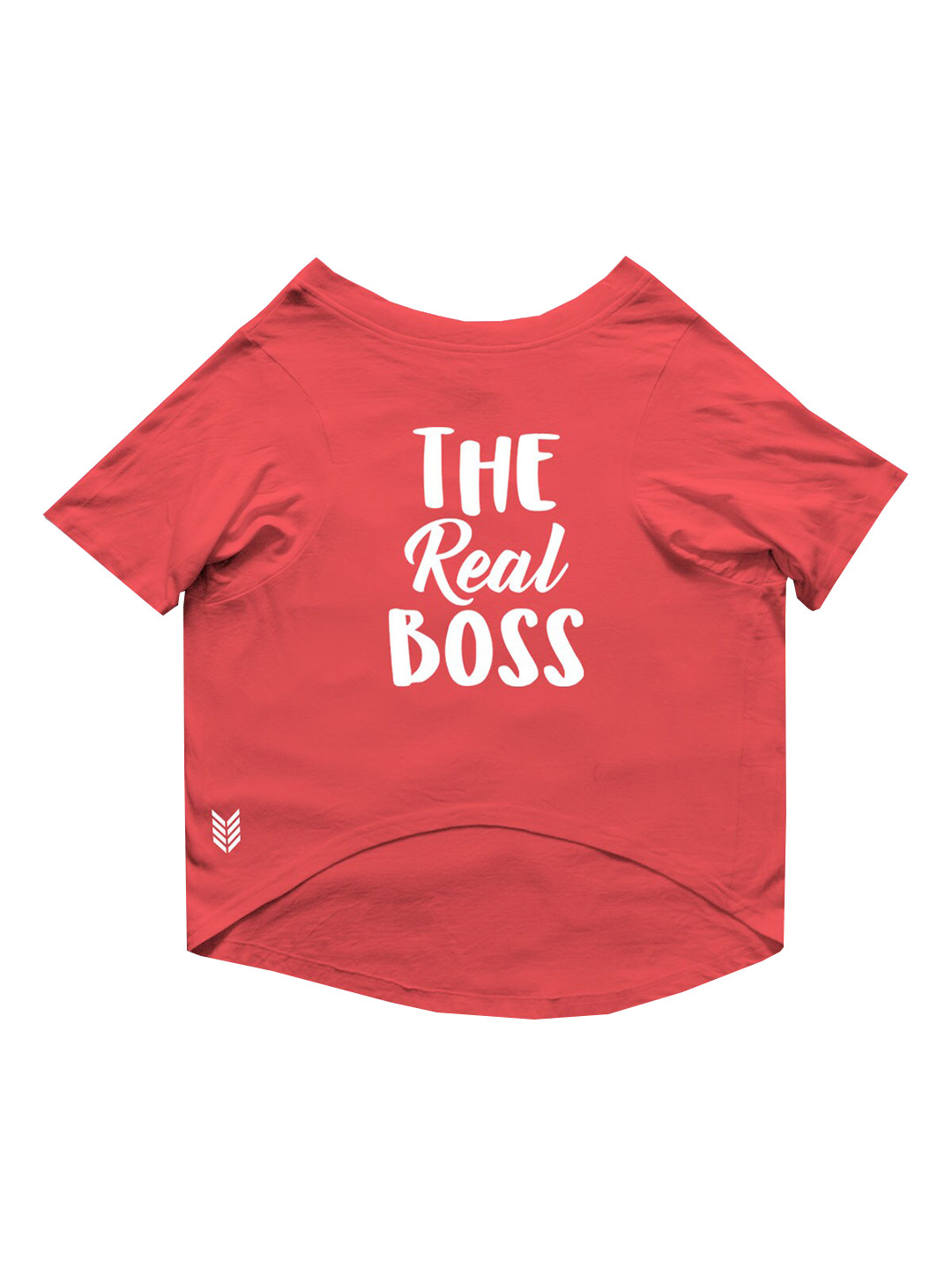 

Ruse Red Printed Typography Dog T-Shirt