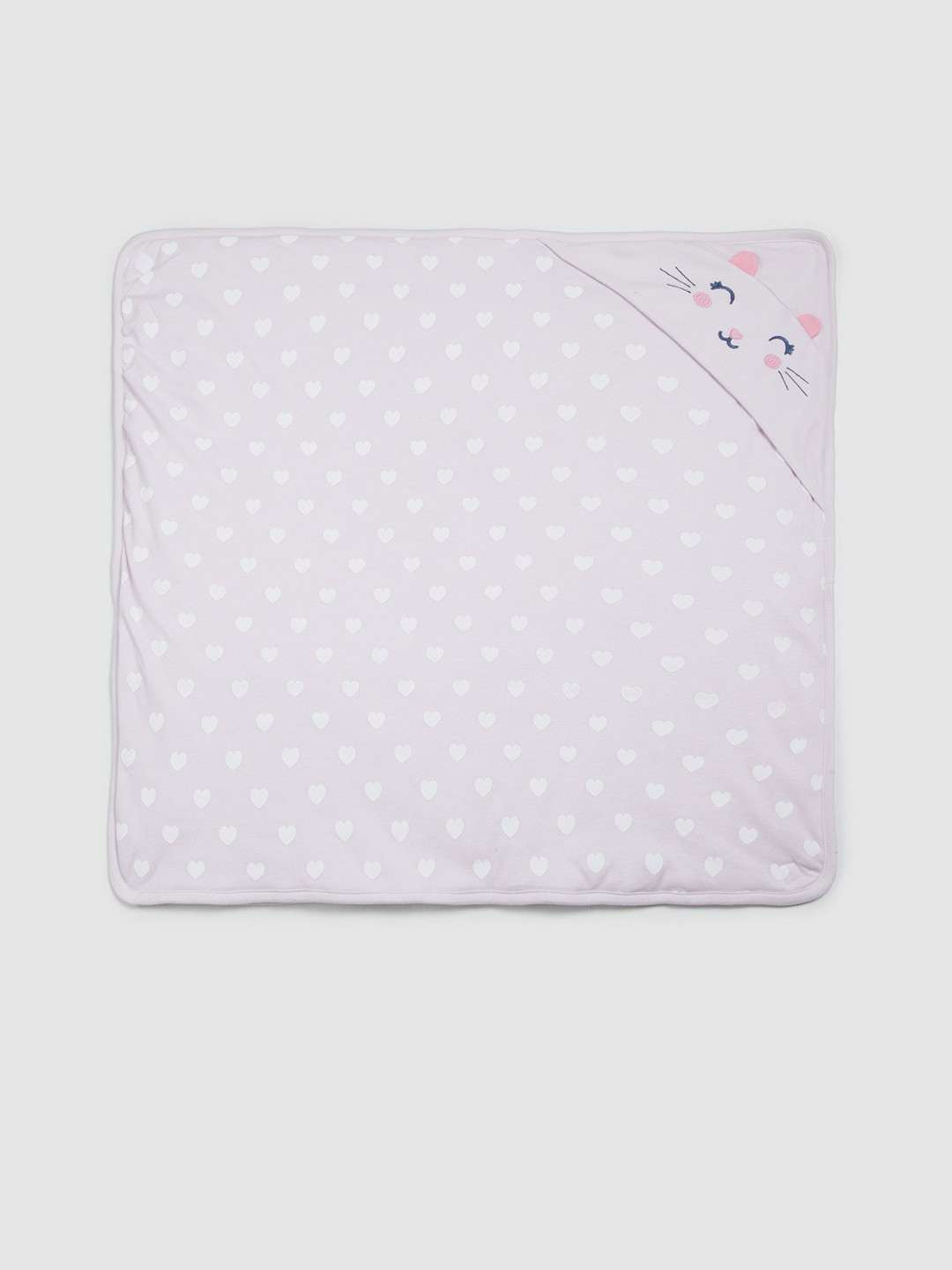 

max Girls Lavender Printed Cotton Swaddle, Pink