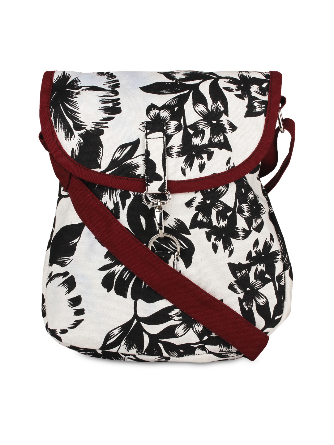 

Vivinkaa Black & White Printed Sling Bag