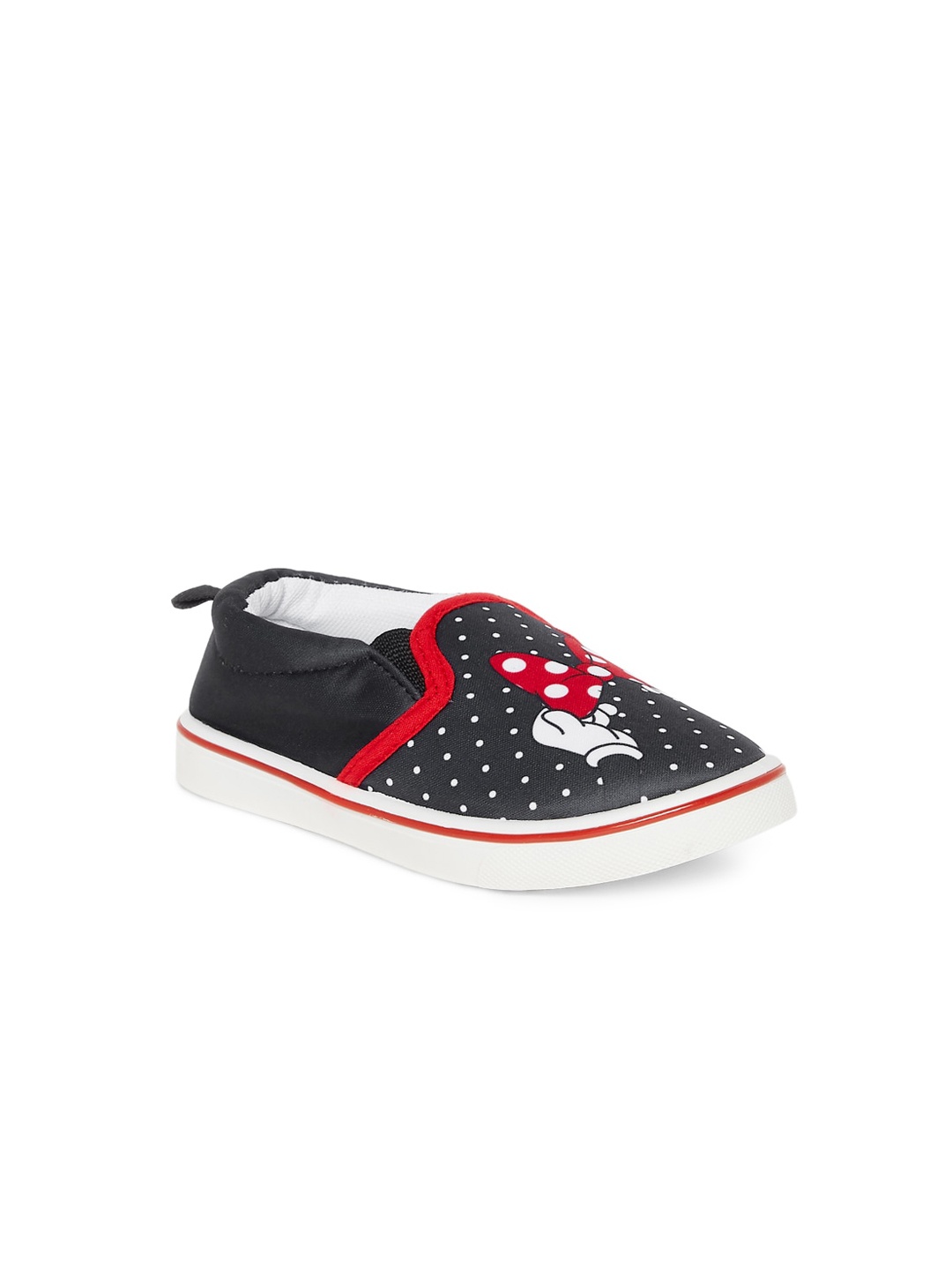 

Pantaloons Junior Girls Black Printed Slip-On Sneakers
