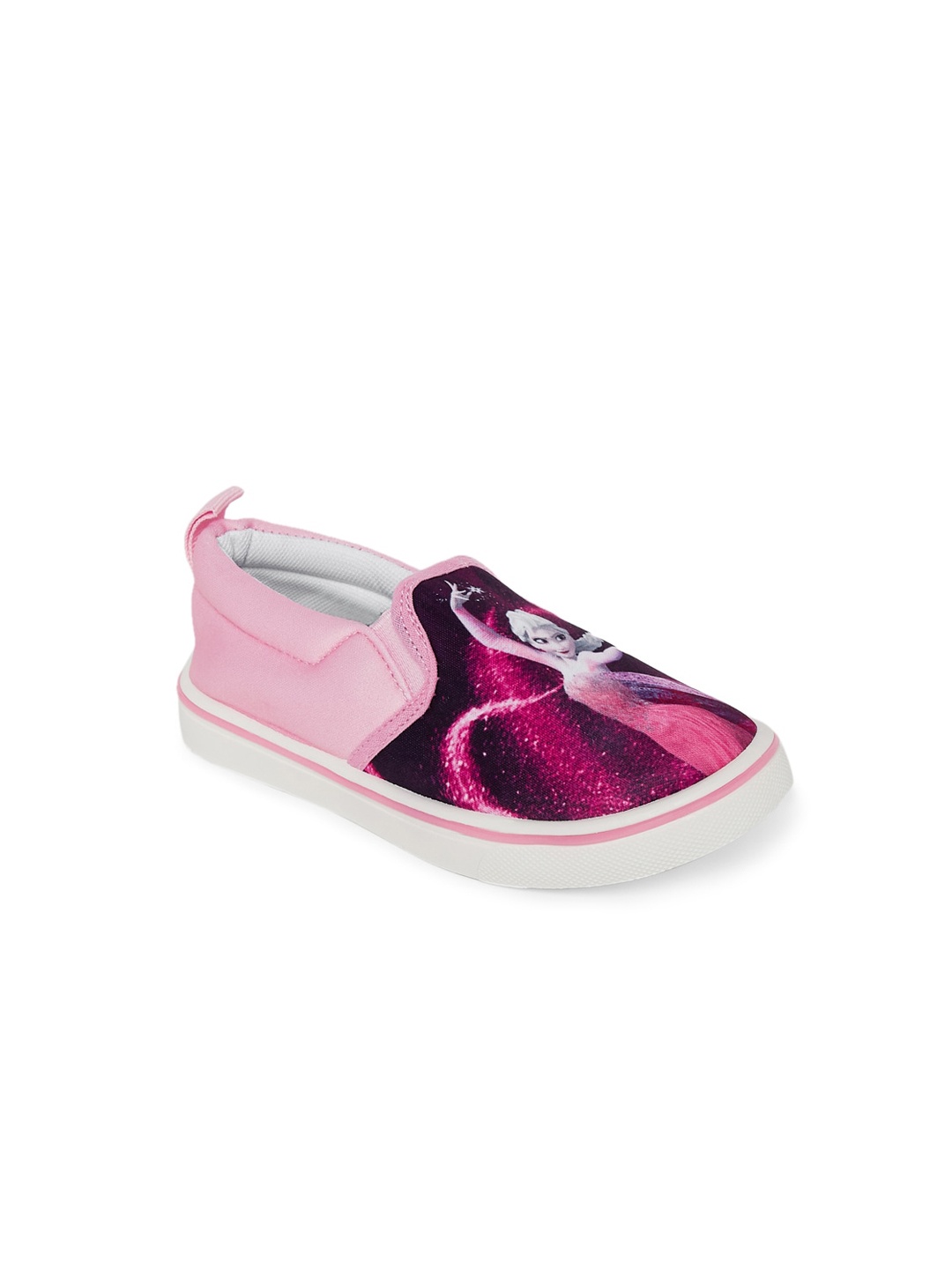 

Pantaloons Junior Girls Pink Elsa Printed Slip-On Sneakers