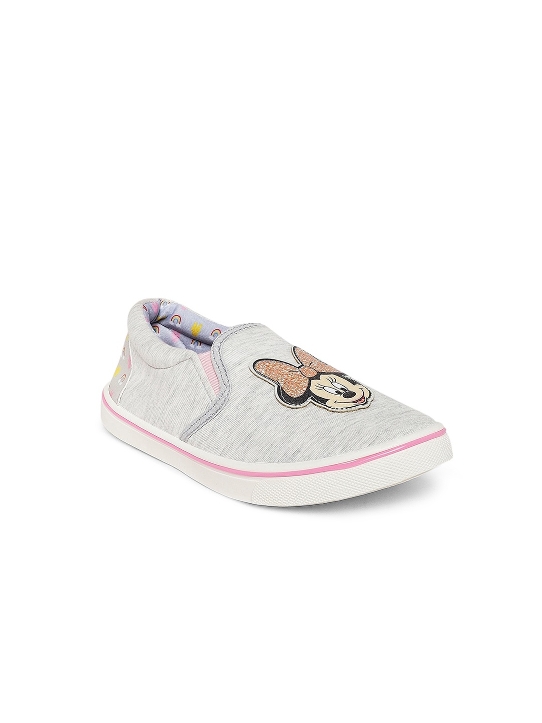 

Pantaloons Junior Girls Grey Printed Slip-On Sneakers