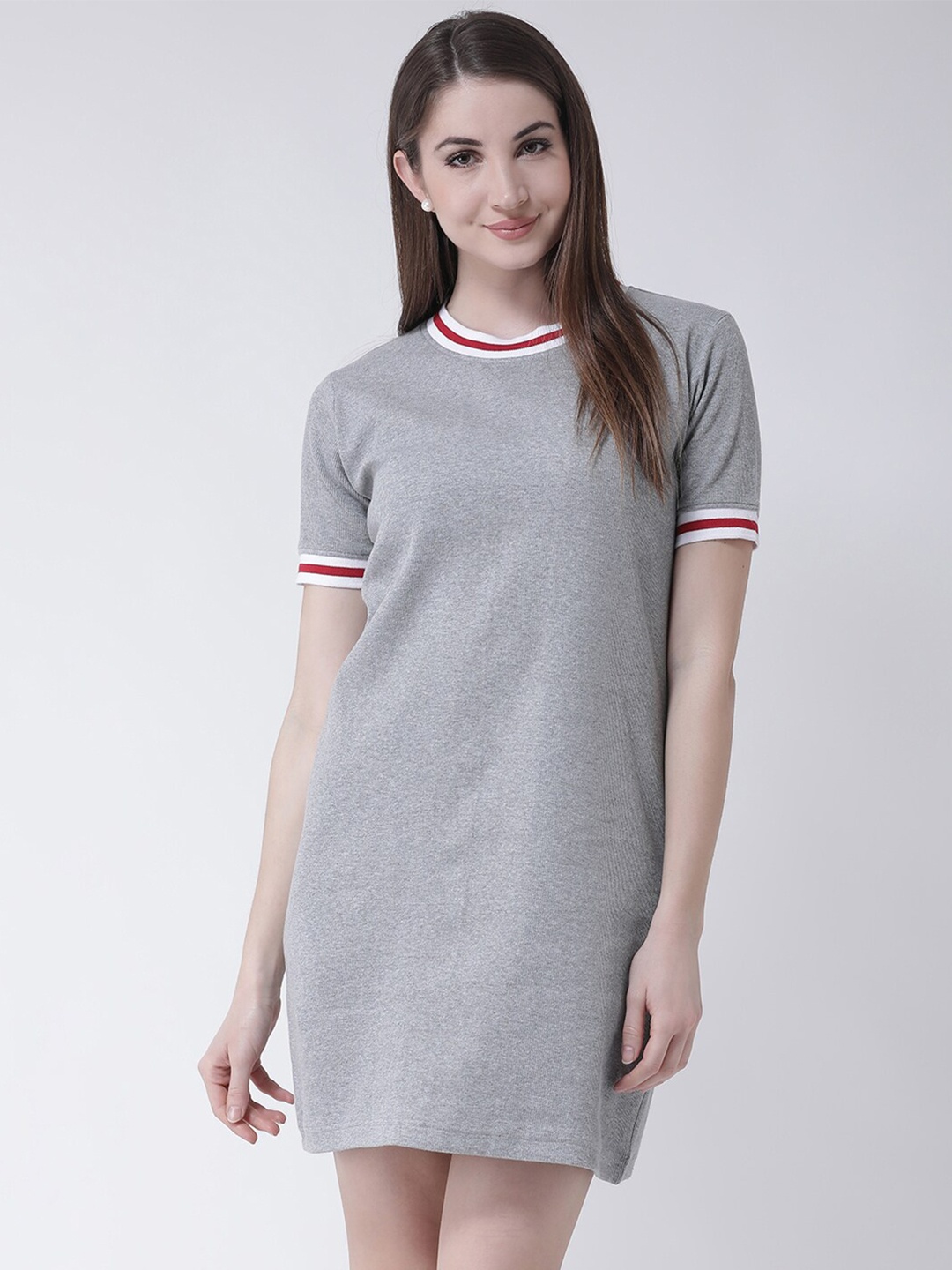 

Club York Women's Grey T-shirt Dress