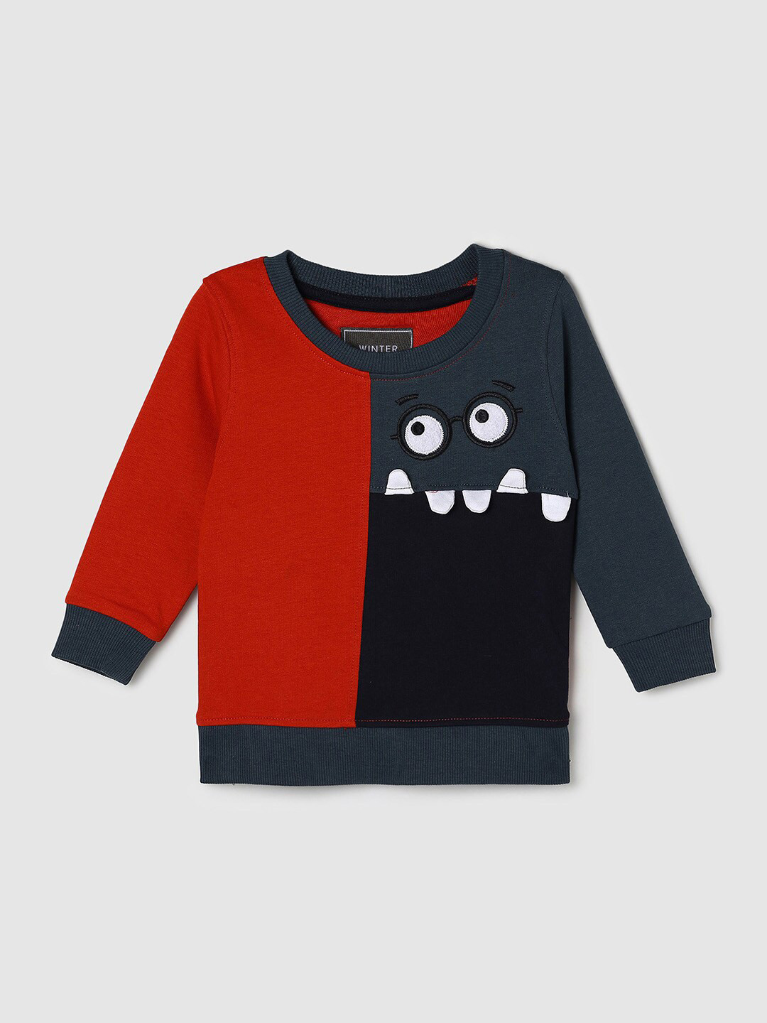 

max Boys Multicoloured Colourblocked Sweatshirt, Multi