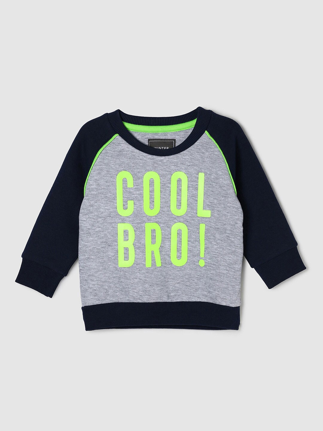 

max Boys Grey Printed Sweatshirt