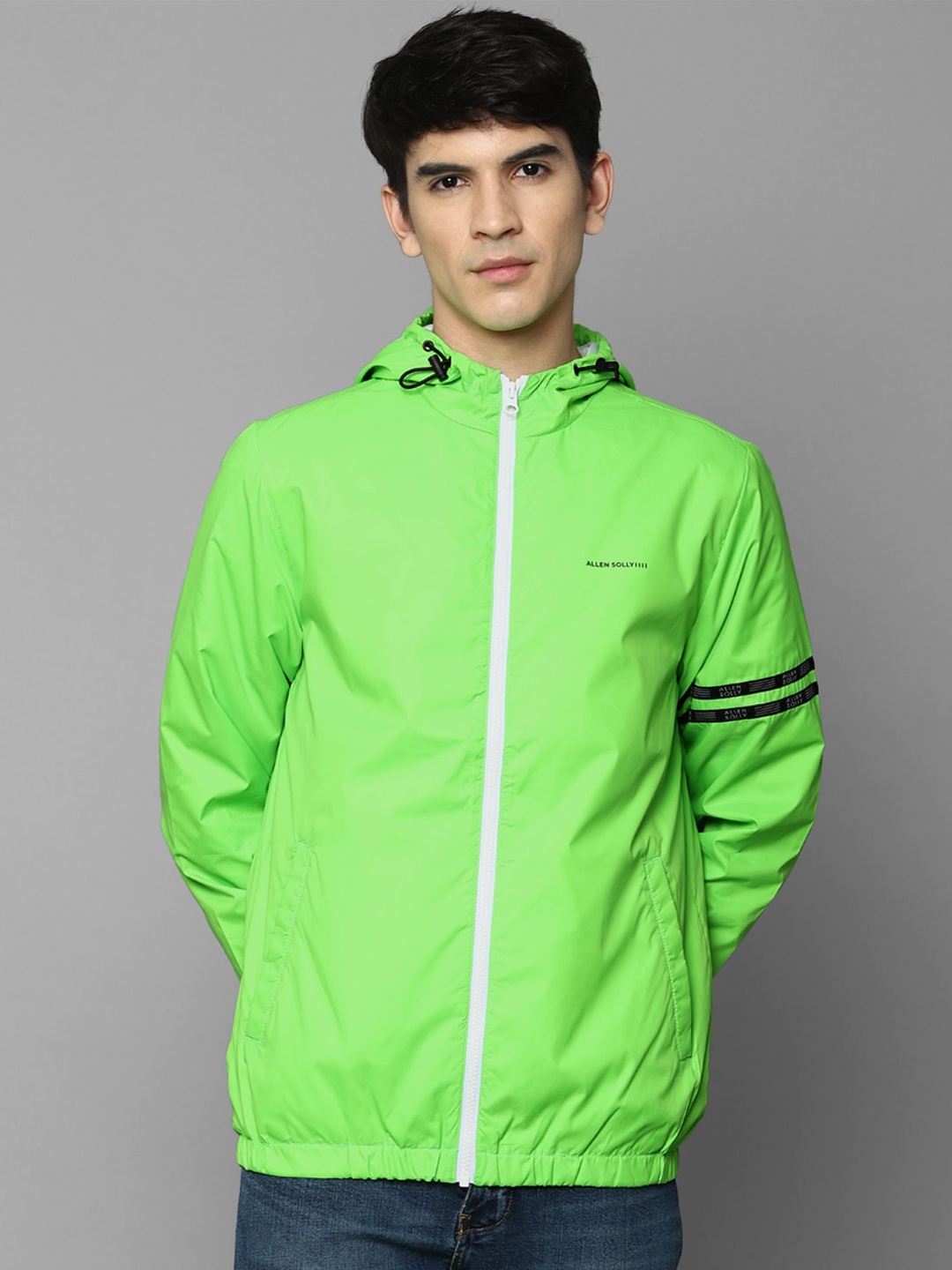 

Allen Solly Men Green Sporty Jacket