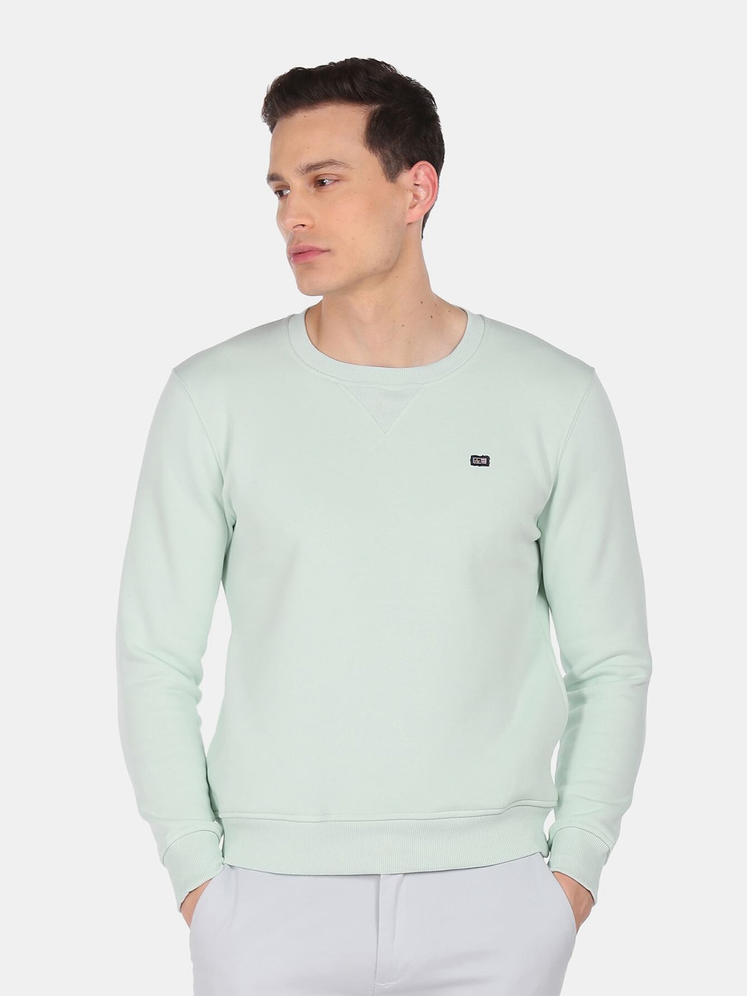 

Arrow Sport Men Green Sweatshirt