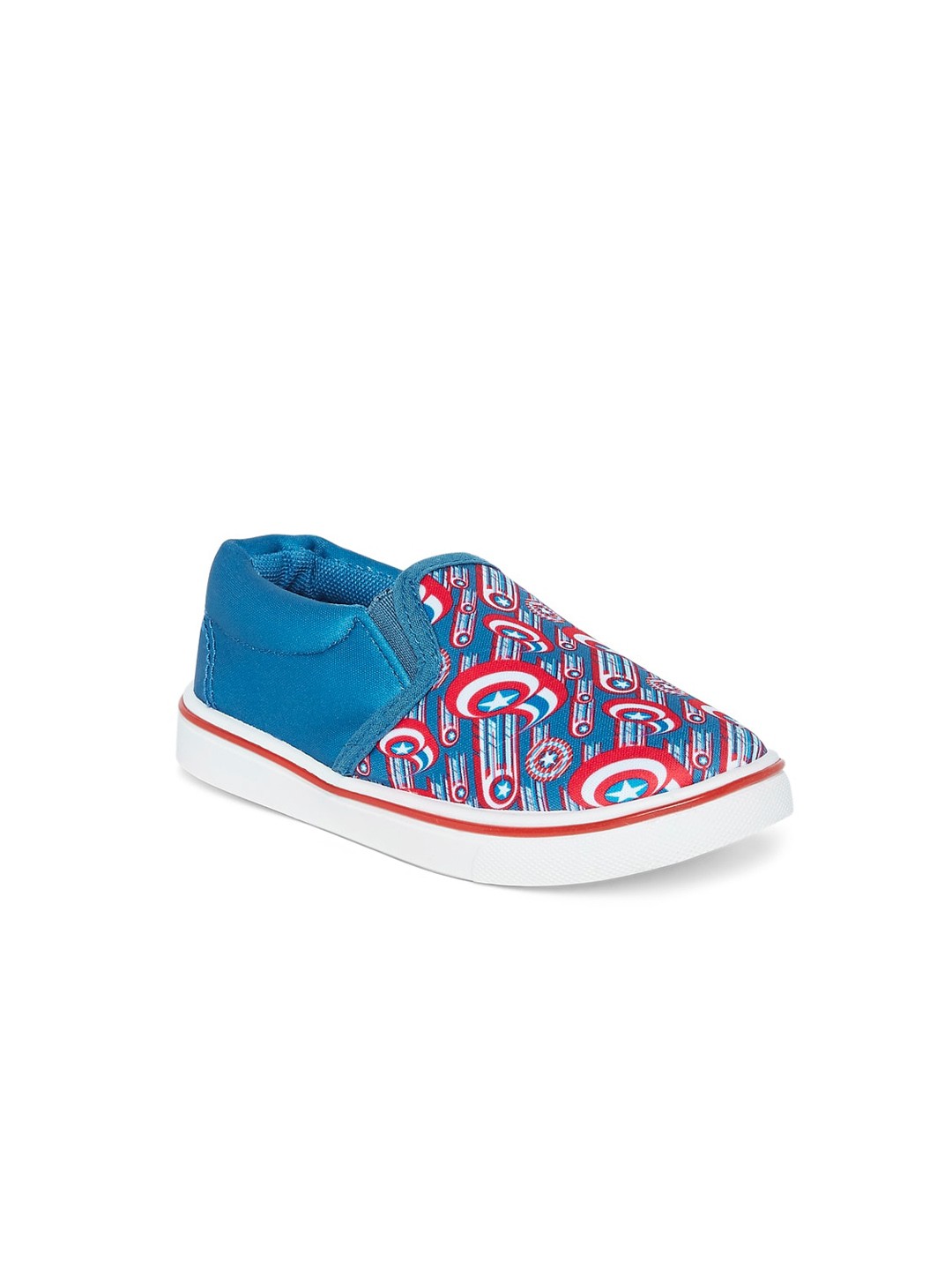 

Pantaloons Junior Boys Blue Printed Slip-On Sneakers