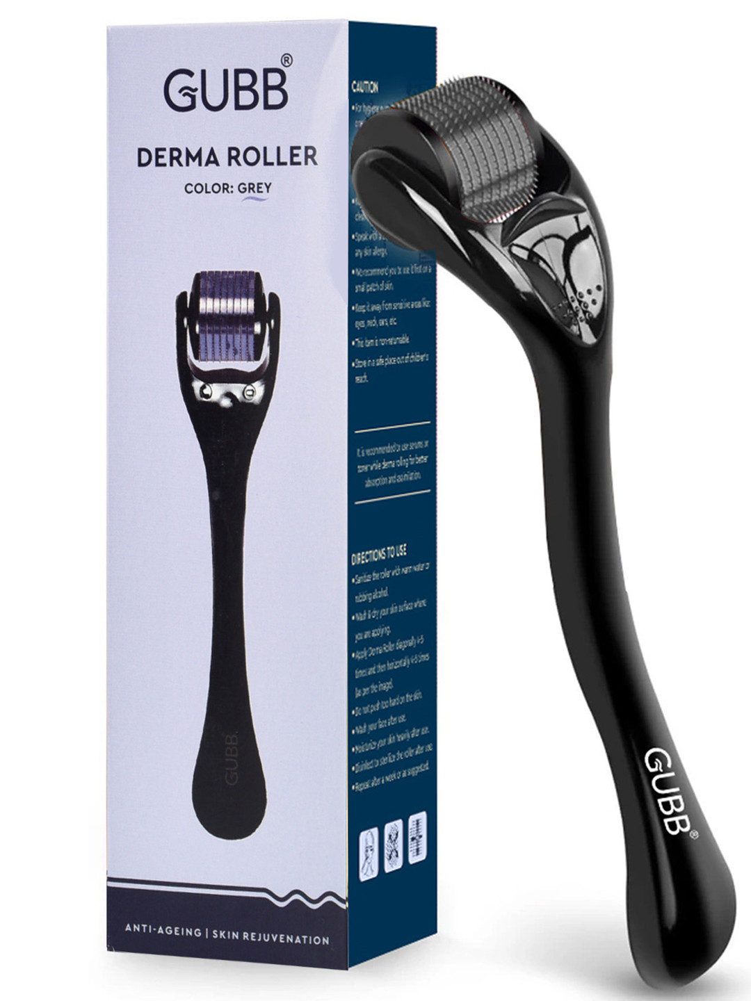 

GUBB 540 Needles Derma Roller - Grey & Black