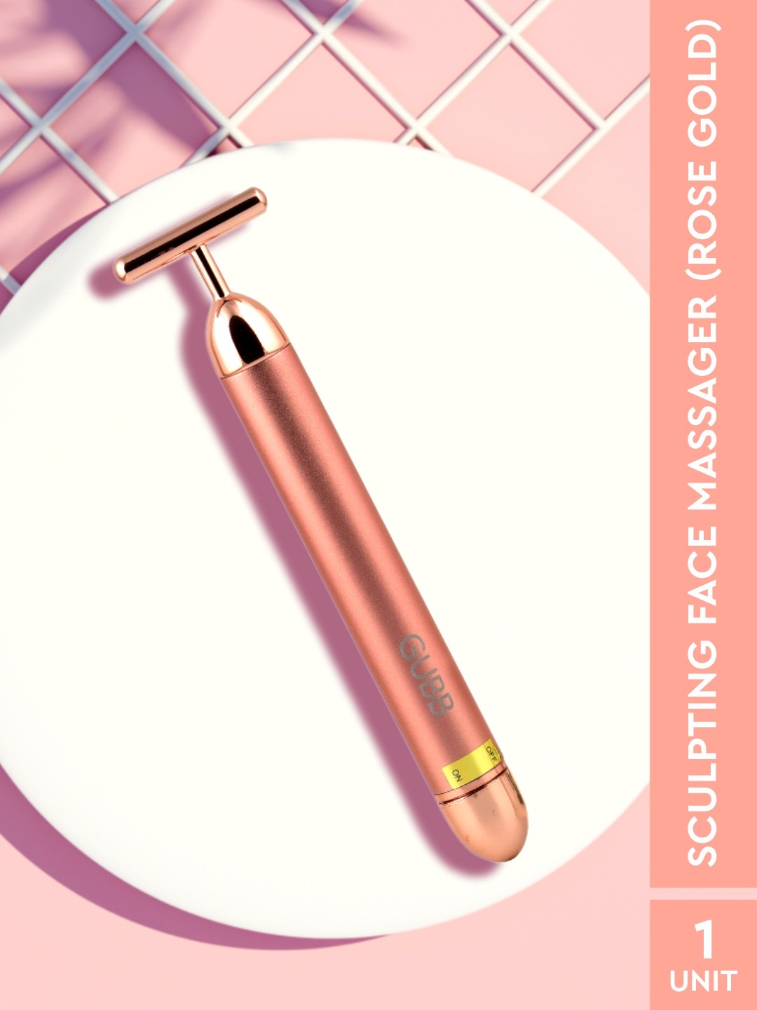 

GUBB Sculpting Face Massager with 3D Technology - Rose Gold-Toned