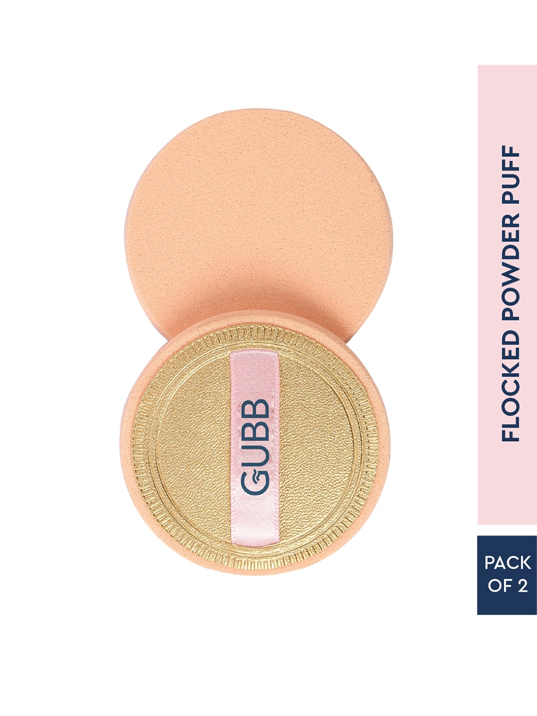 

GUBB Set of 2 Flocked Powder Puff - Beige