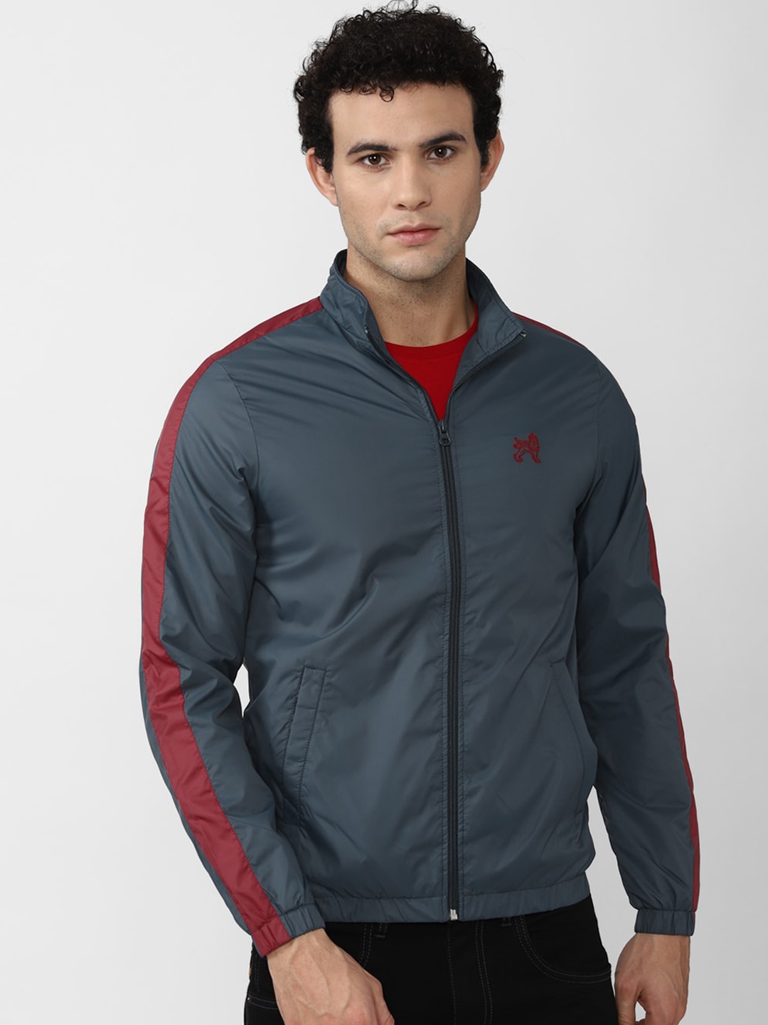 

Van Heusen ACADEMY Men Blue Sporty Jacket