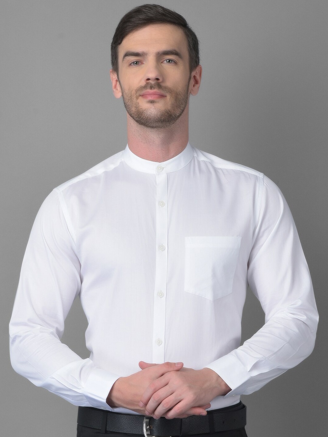 

Canary London Men White Smart Slim Fit Formal Shirt