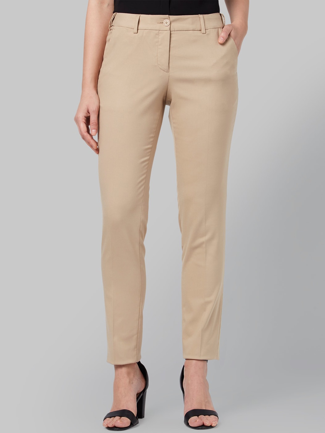 

Park Avenue Women Beige Trousers