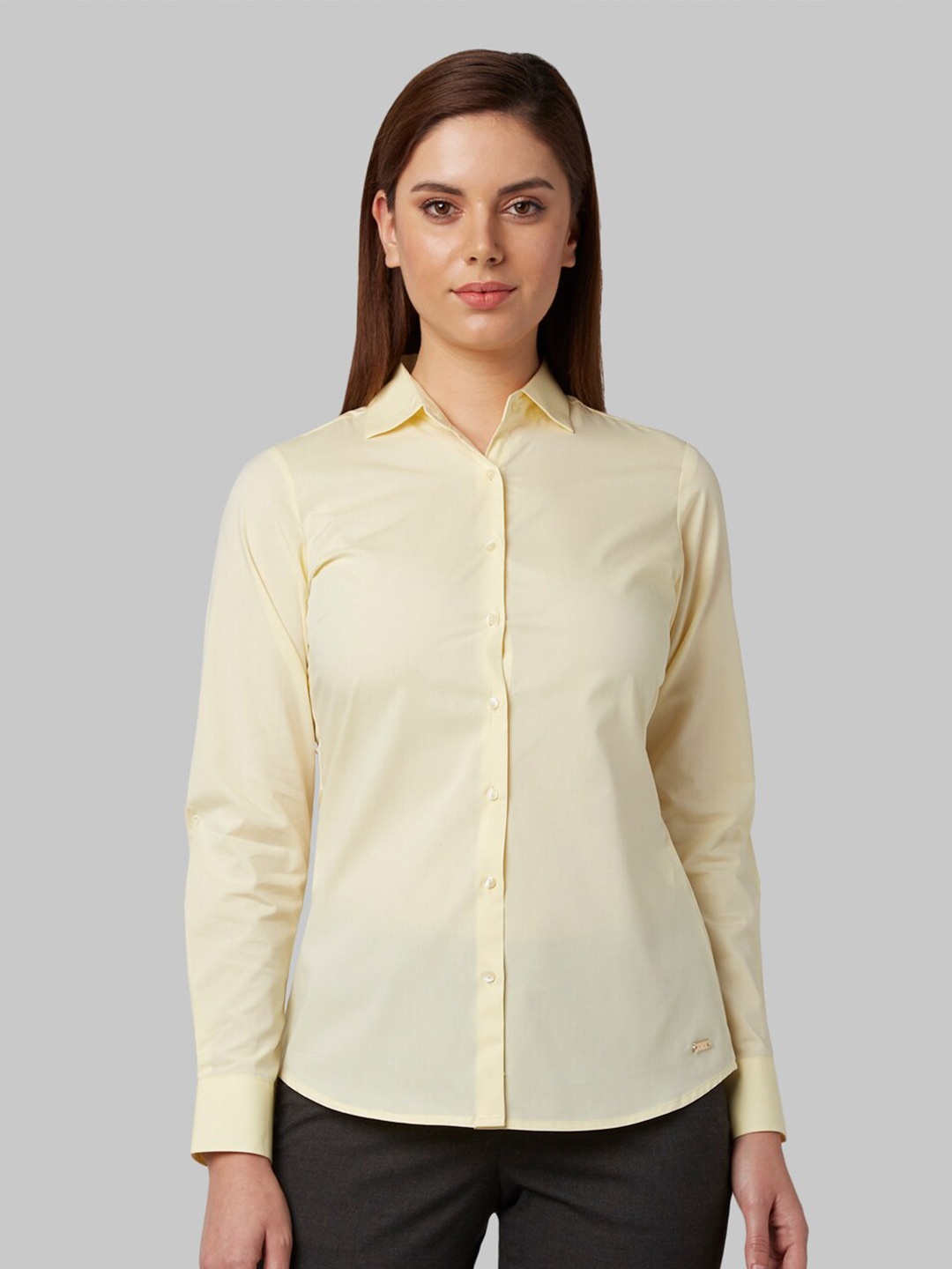 

Park Avenue Women Yellow Casual Shirt
