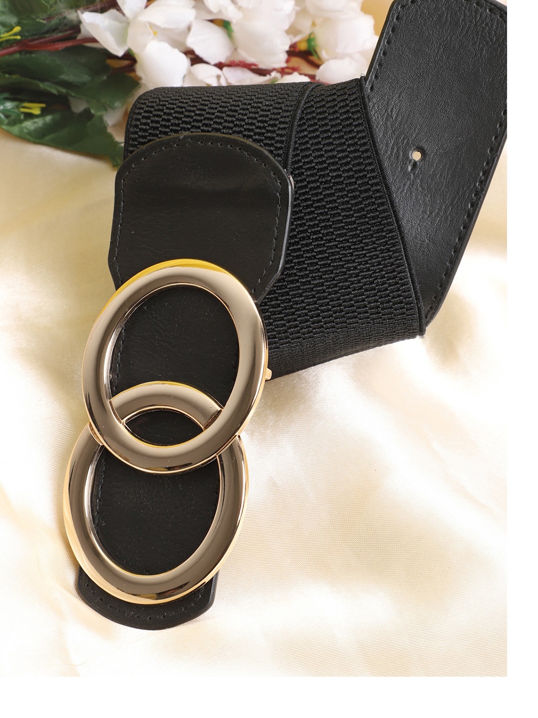 

The Mini NEEDLE Women Black Textured Belt