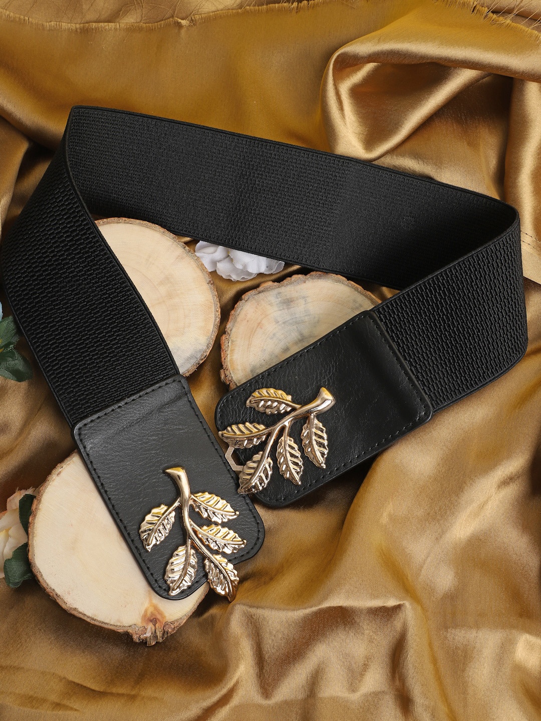 

The Mini NEEDLE Women Black Textured Belt