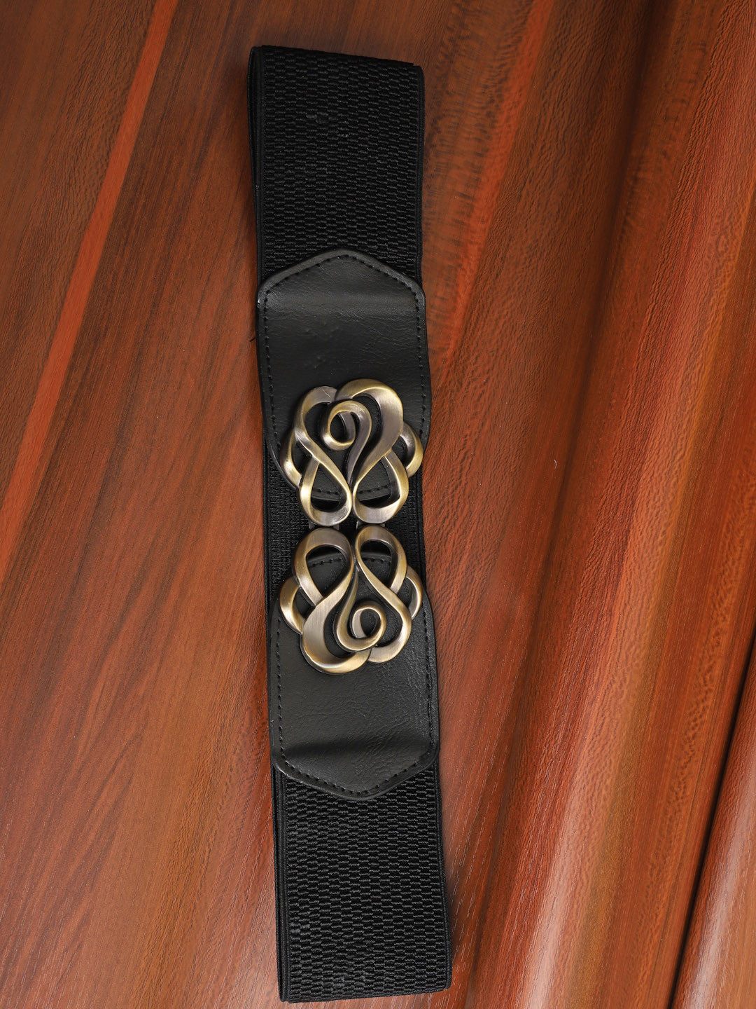 

The Mini NEEDLE Women Black Textured Belt
