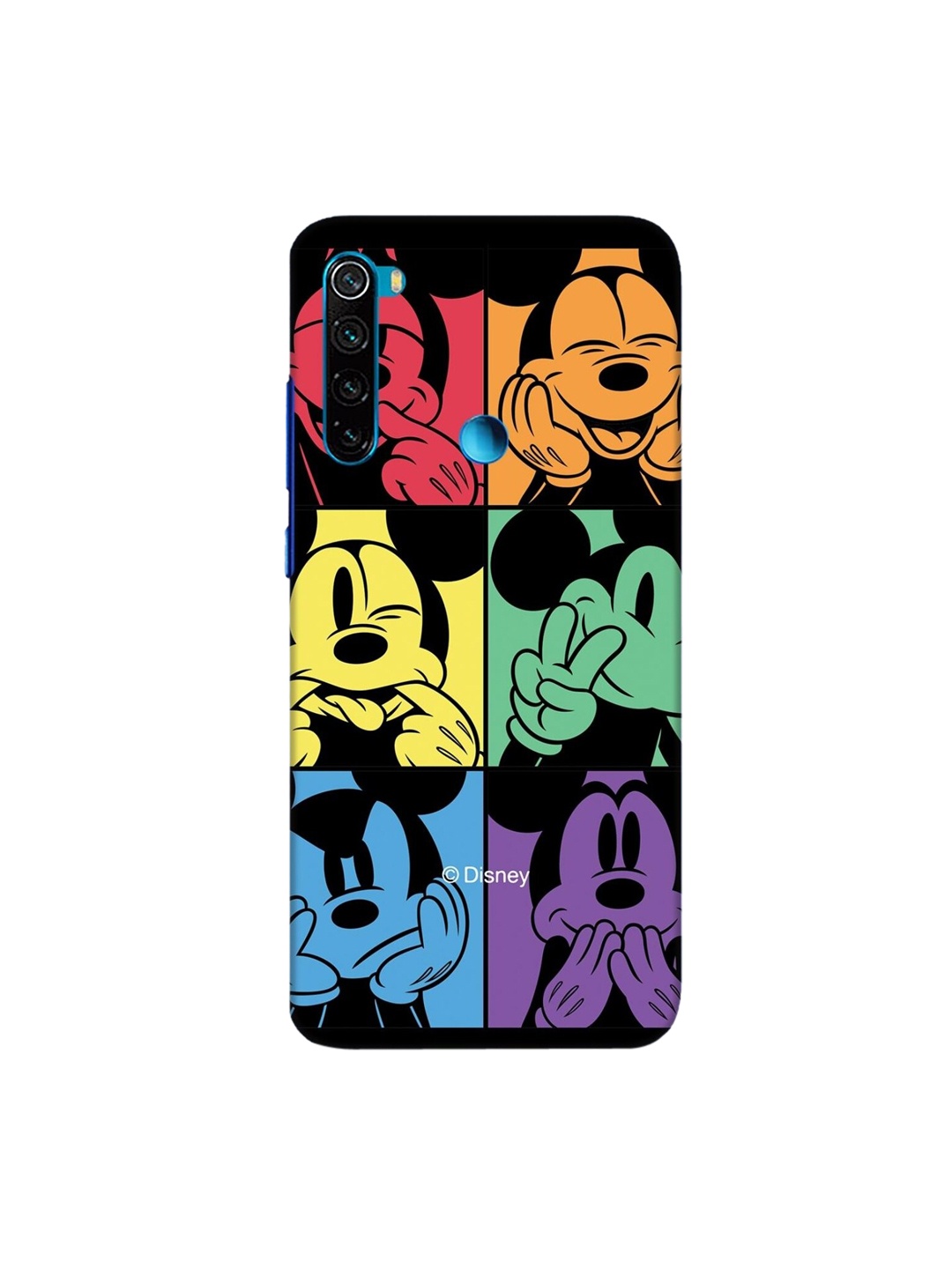 

Bewakoof Black Mickey Face Printed Xiaomi Redmi Note 8 Back Case