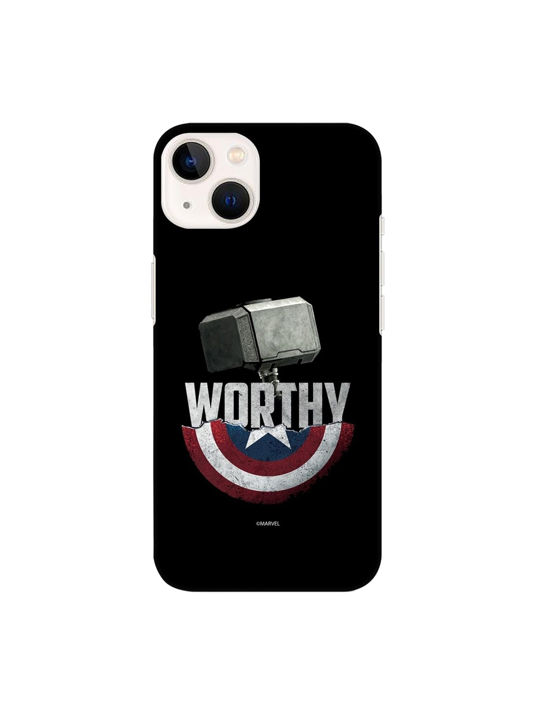 

Bewakoof Black Worthy Captain Ticket Printed iPhone 13 Back Case