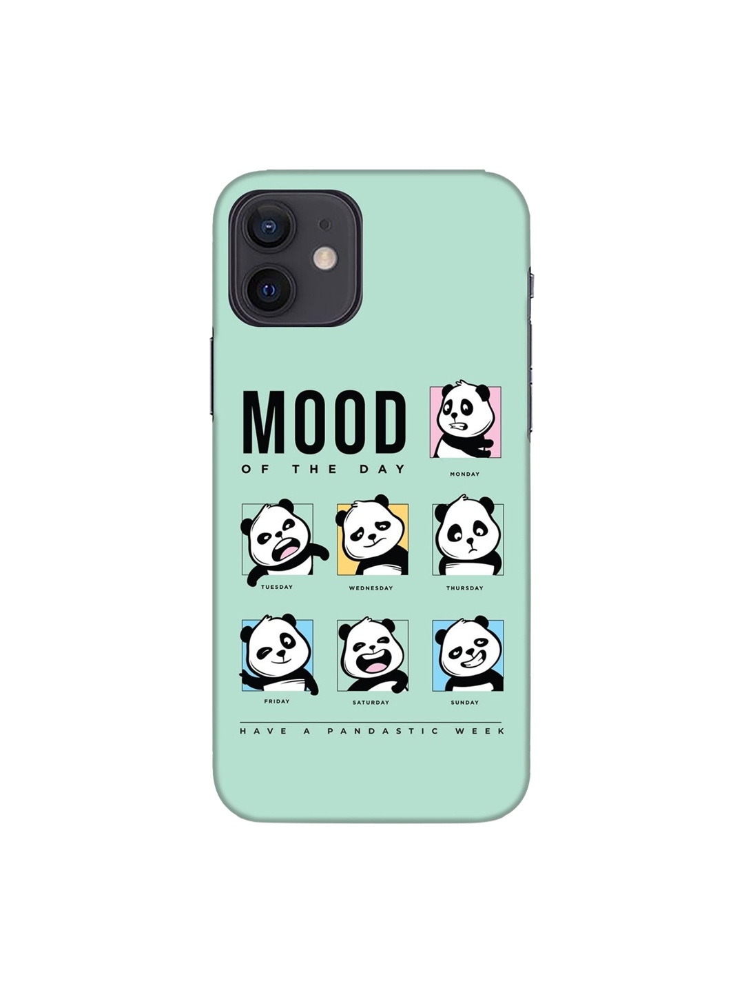 

Bewakoof Blue Moody Panda Printed iPhone 12 Back Case