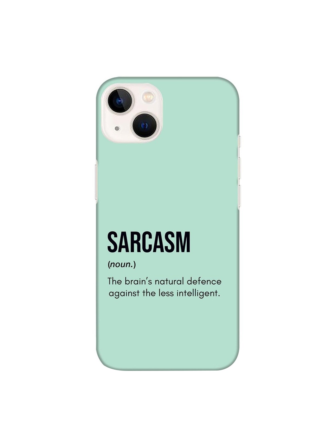 

Bewakoof Blue Sarcasm Printed iPhone 13 Back Case, Green