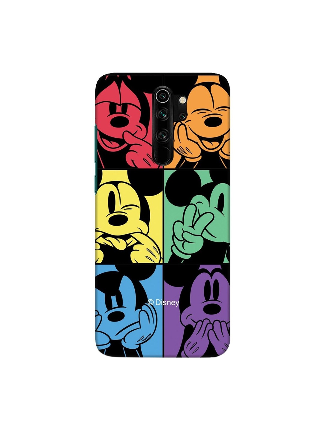 

Bewakoof Black & Green Mickey Face Printed Xiaomi Redmi Note 8 Pro Back Case