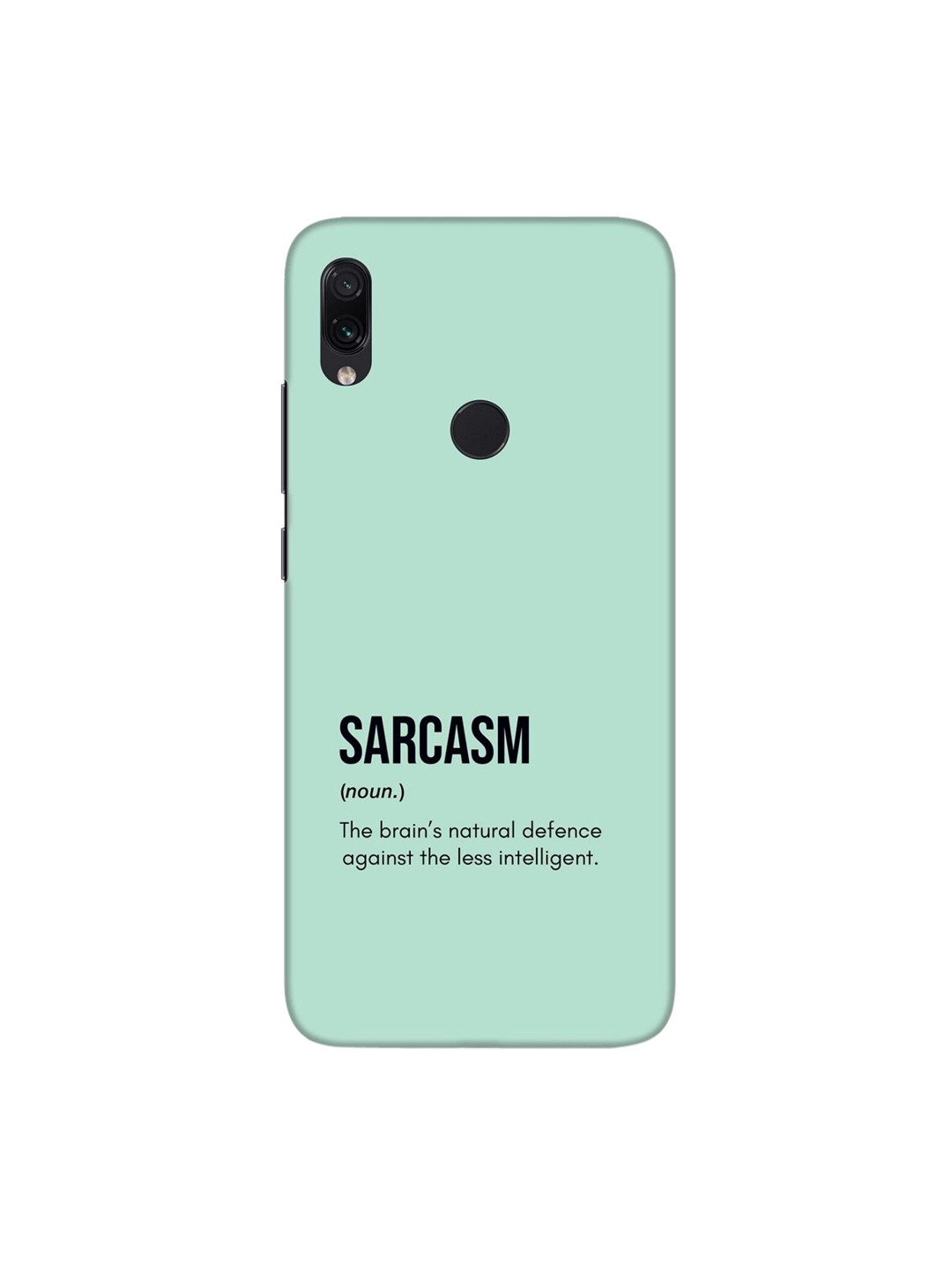 

Bewakoof Sea Green Printed Sarcasm Redmi Note 7S Back Case